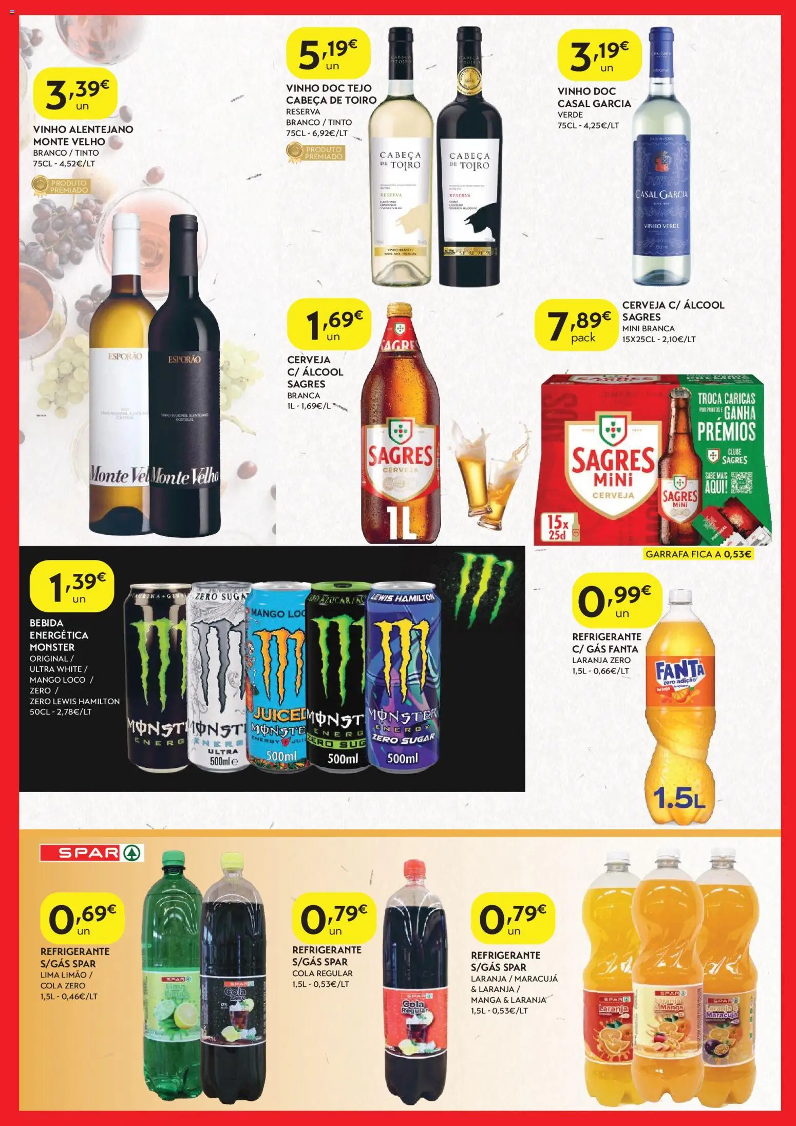 Spar - folheto │ válido de 11.11.2025 | Página: 7 | Produtos: Fanta, Vinho, Cerveja, Bebida