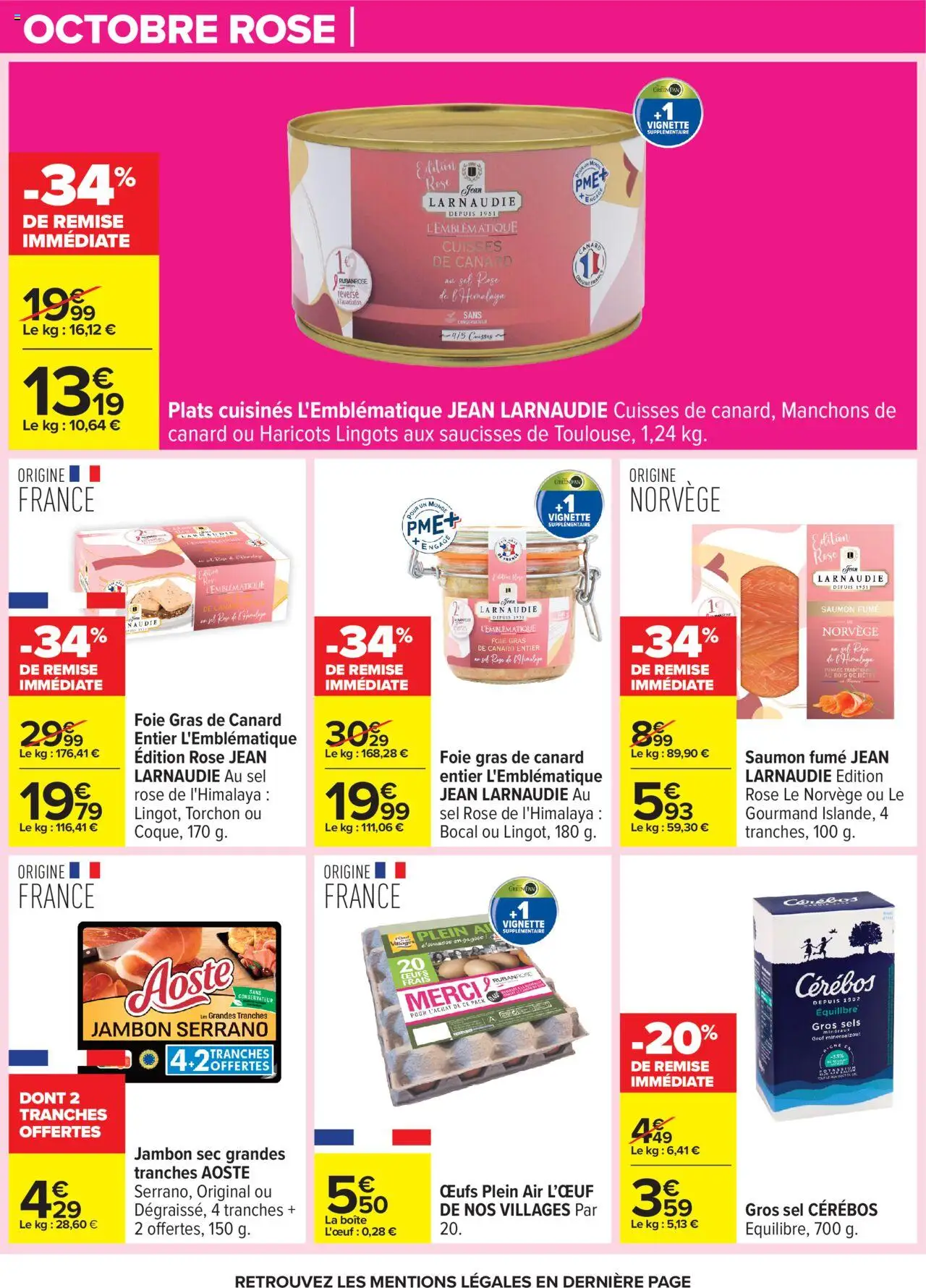 {H1} | Page: 7 | Produits: Gras de canard entier, Sel, Cuisses de canard, Saumon