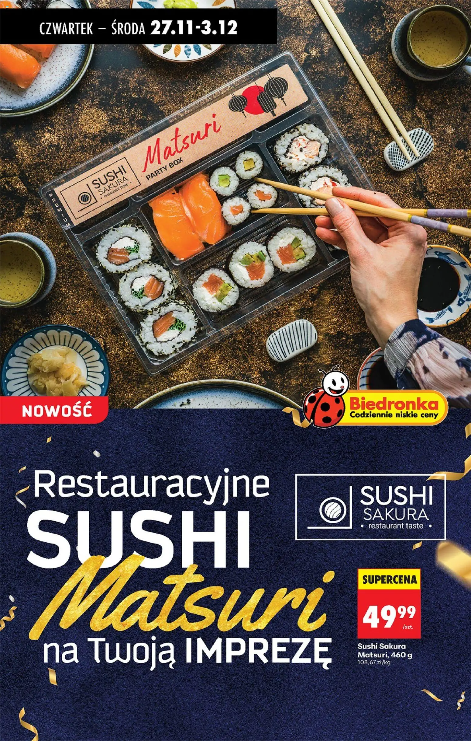 Biedronka Black Friday od 27.11.2025 | Strona: 32 | Produkty: Sushi