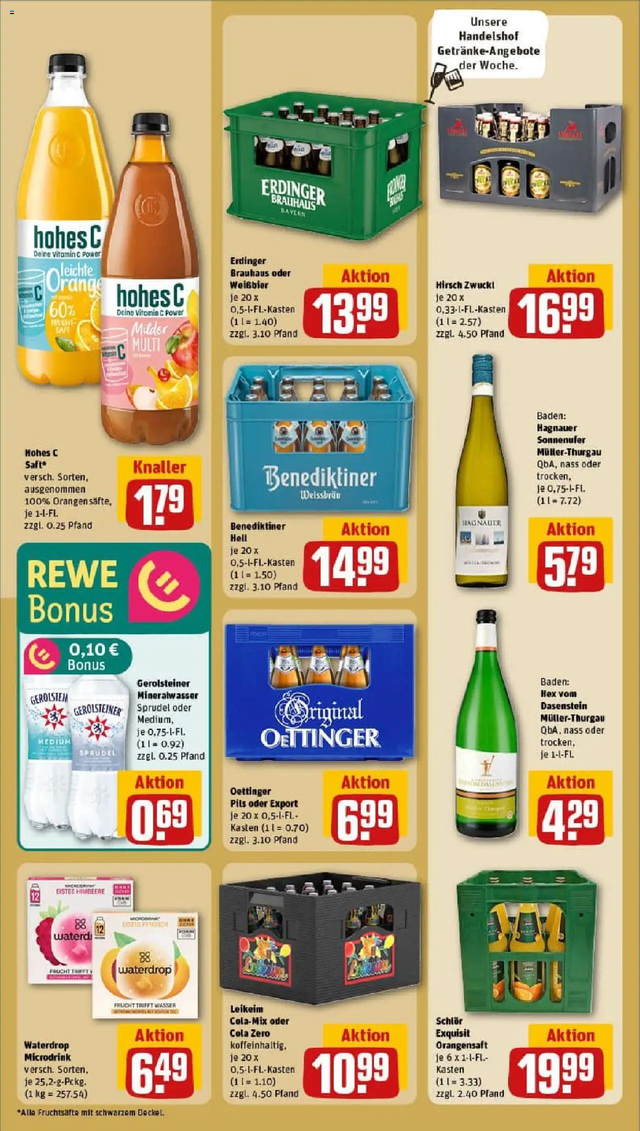 Rewe prospekt Konstanz	 - gültig ab dem 06.07.2025 | Seite: 18 | Produkte: Pils, Orangen, Mineralwasser, Gerolsteiner