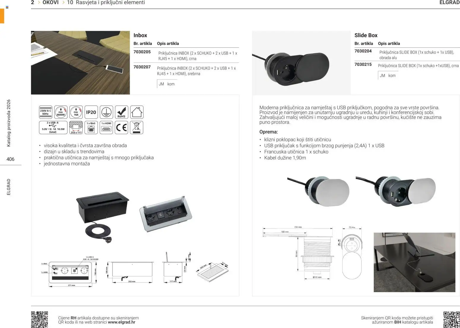 Elgrad katalog | vrijedi od 14.04.2026 | Stranica: 15 | Proizvodi: Utičnica, Rasvjeta, Kabel, USB