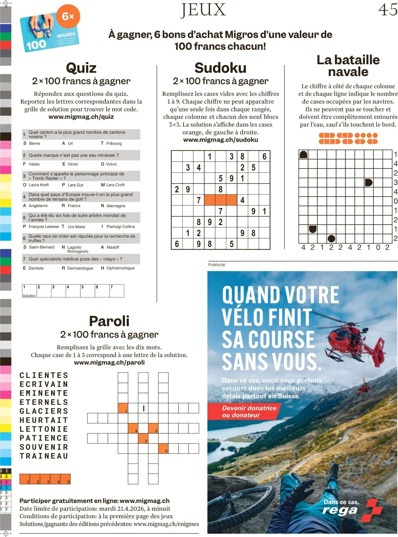 Migros aktionen Magazin FR – gültig ab 14.04.2026 | Seite: 45