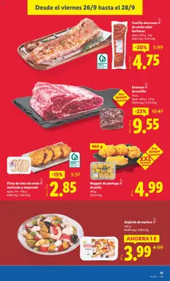 Costilla churrasco de cerdo sabor barbacoa, Aprox. 700 g - 1 kg │ válido desde el 22.09.2025 | Página: 21 | Productos: Cerdo, Barbacoa, Filete, Nuggets