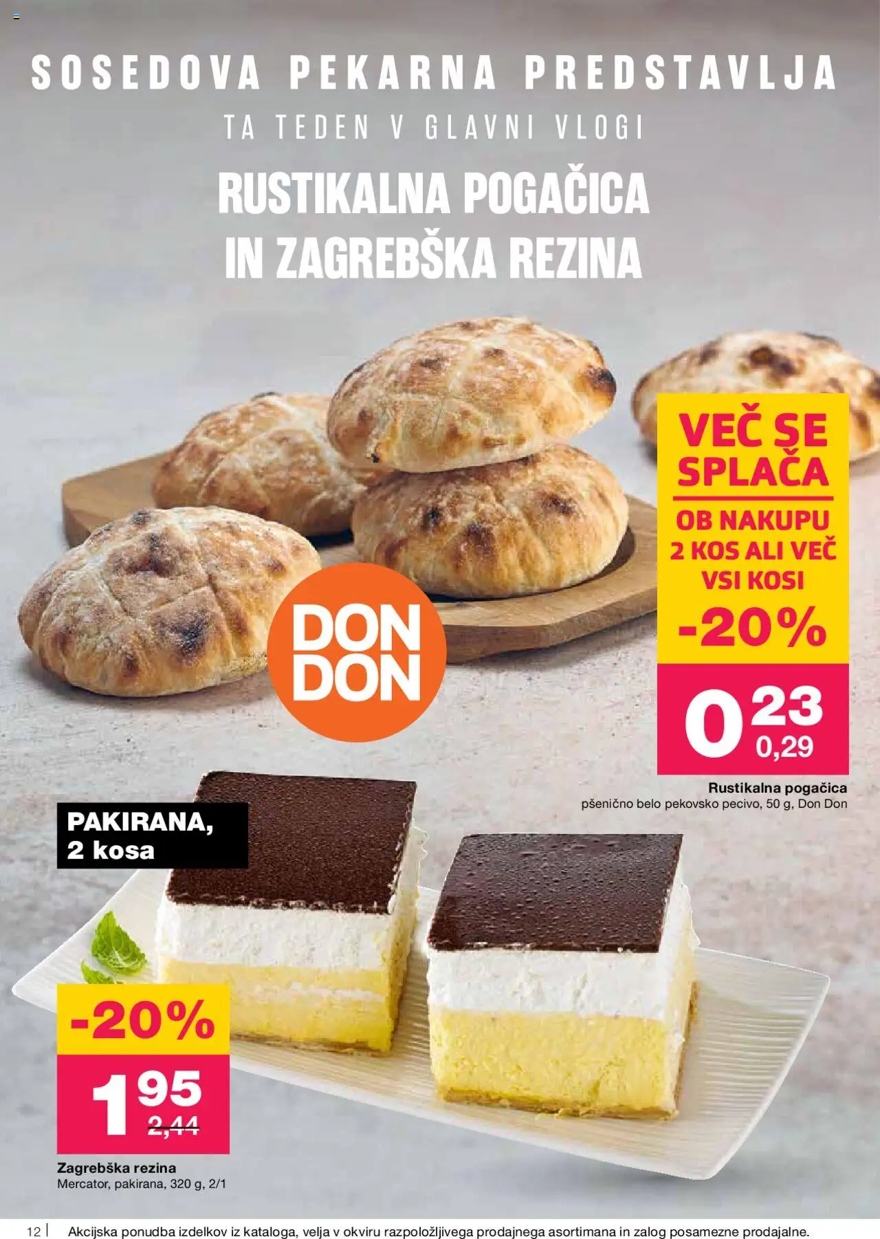 Mercator katalog │ velja od 21.08.2025 | Stran: 12 | Izdelki: Pekarna, Kos