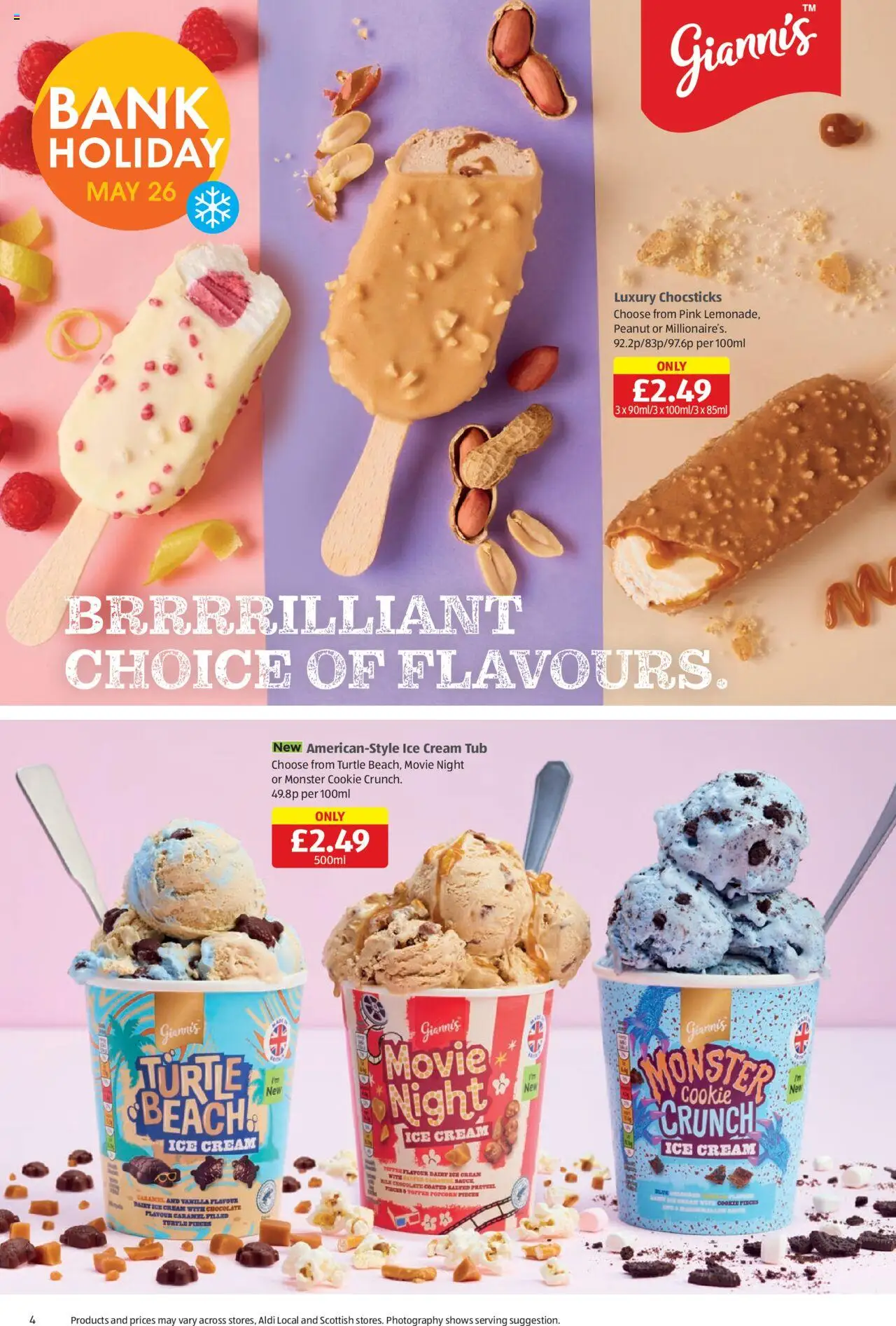  | Page: 4 | Products: Chocolate, Cream, Popcorn, Vanilla