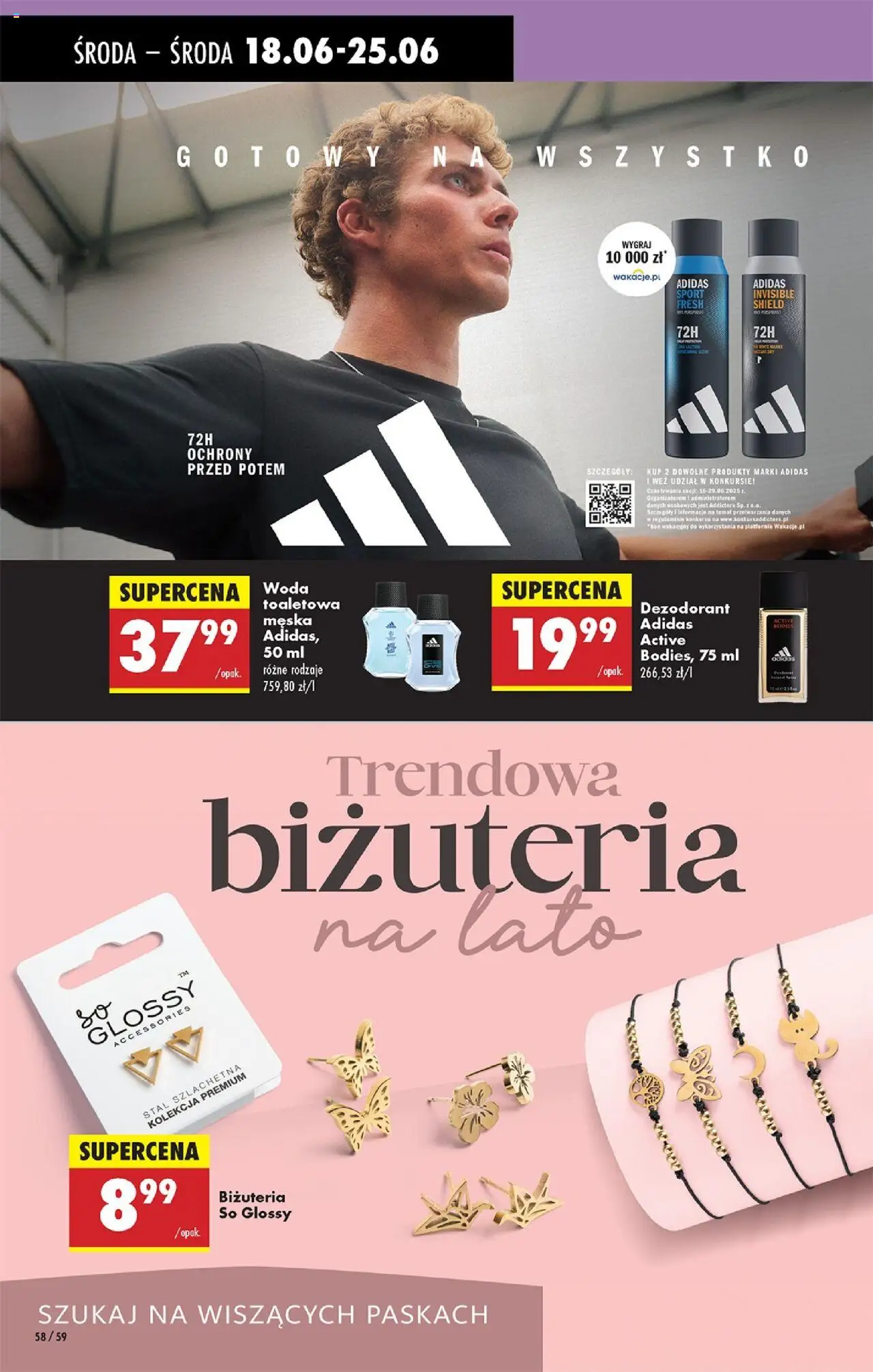 Biedronka gazetka - Oferta W tym tygodniu od 18.06.2025 | Strona: 64 | Produkty: Woda toaletowa, Dezodorant, Woda