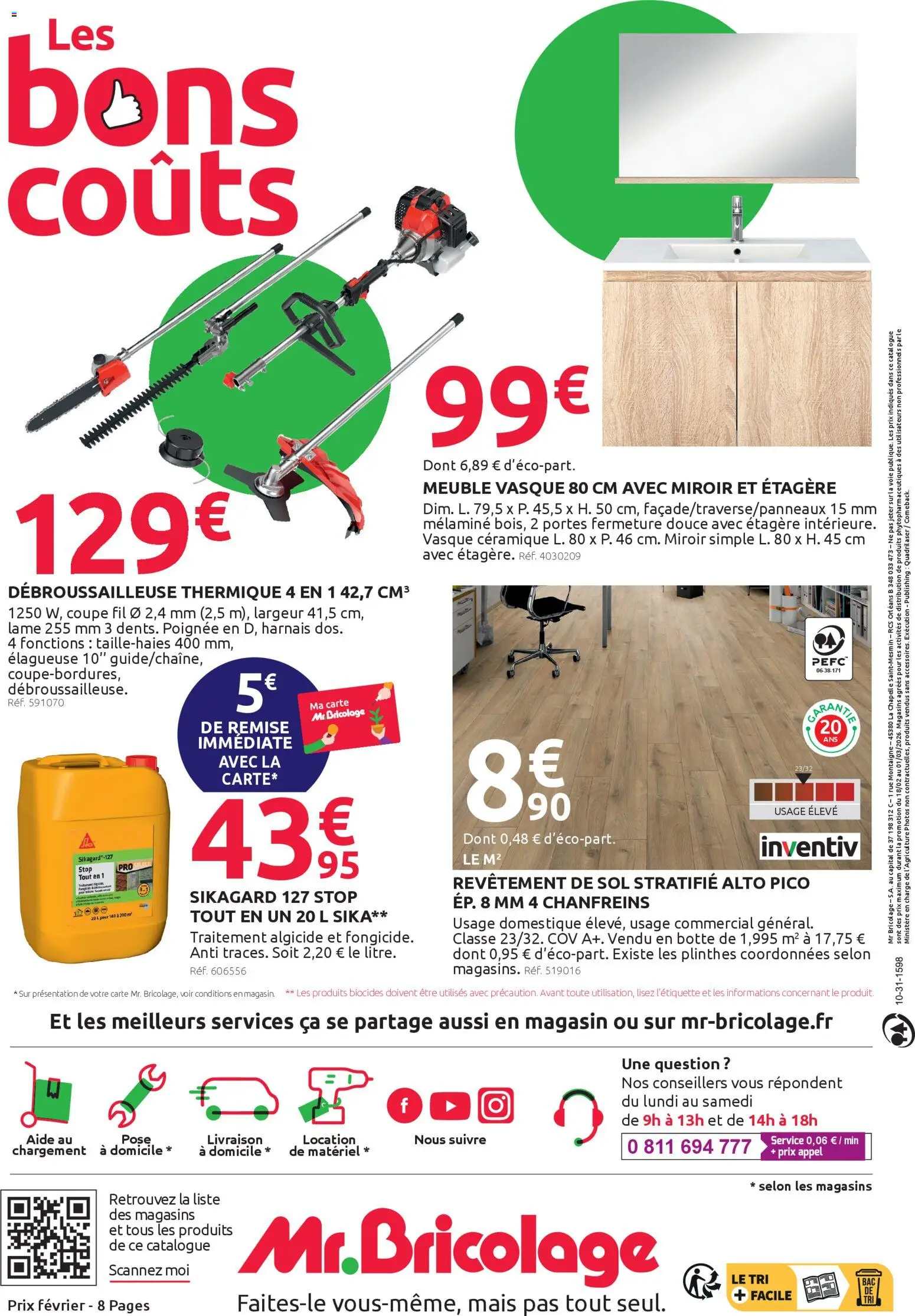 {H1} | Page: 8 | Produits: Meuble, Débroussailleuse, Étagère, Portes