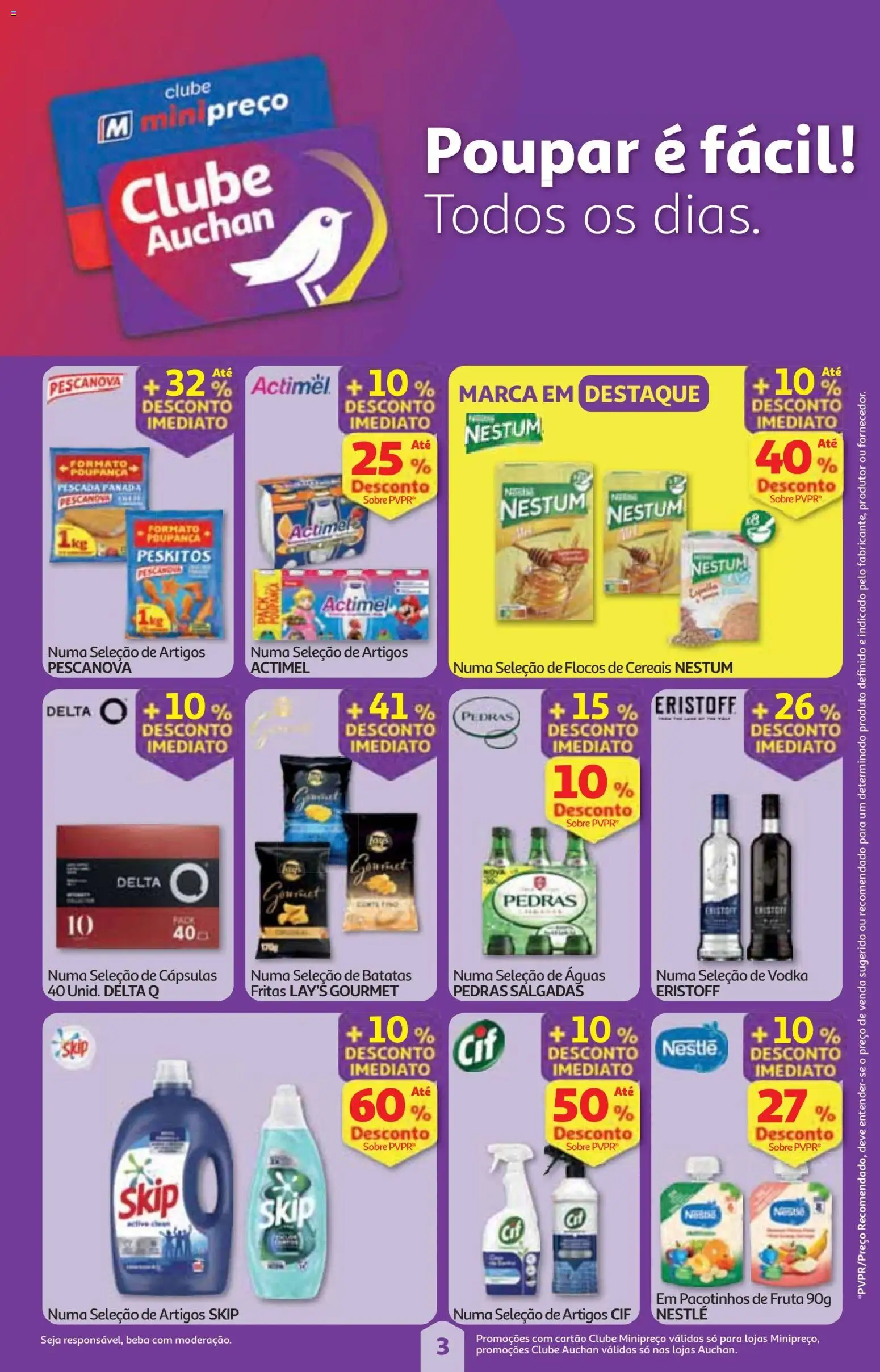 Minipreço folheto │ válido de 25.12.2025 | Página: 3 | Produtos: Delta q, Nestlé, Flocos, Vodka