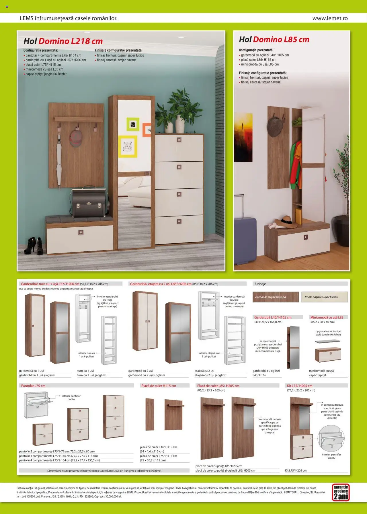 Lem’s catalog - Hol Domino – valabil de la 17.11.2023 | Pagină: 2 | Produse: Carcasă, Pantofar, Oglindă, Etajeră