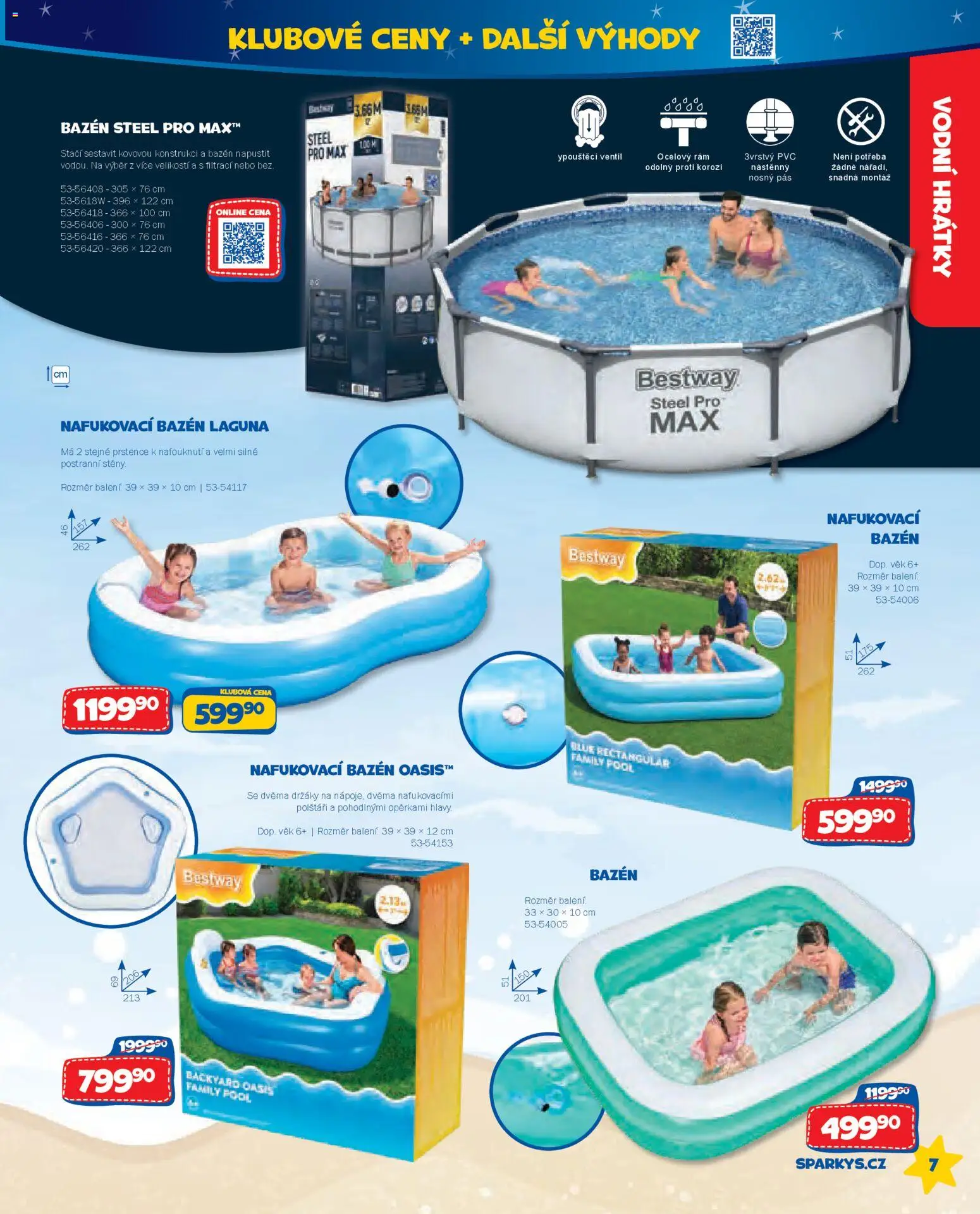 Sparkys katalog Léto 2026 od 01.05.2026 | Strana: 7 | Produkty: Bazén, Nafukovací bazén