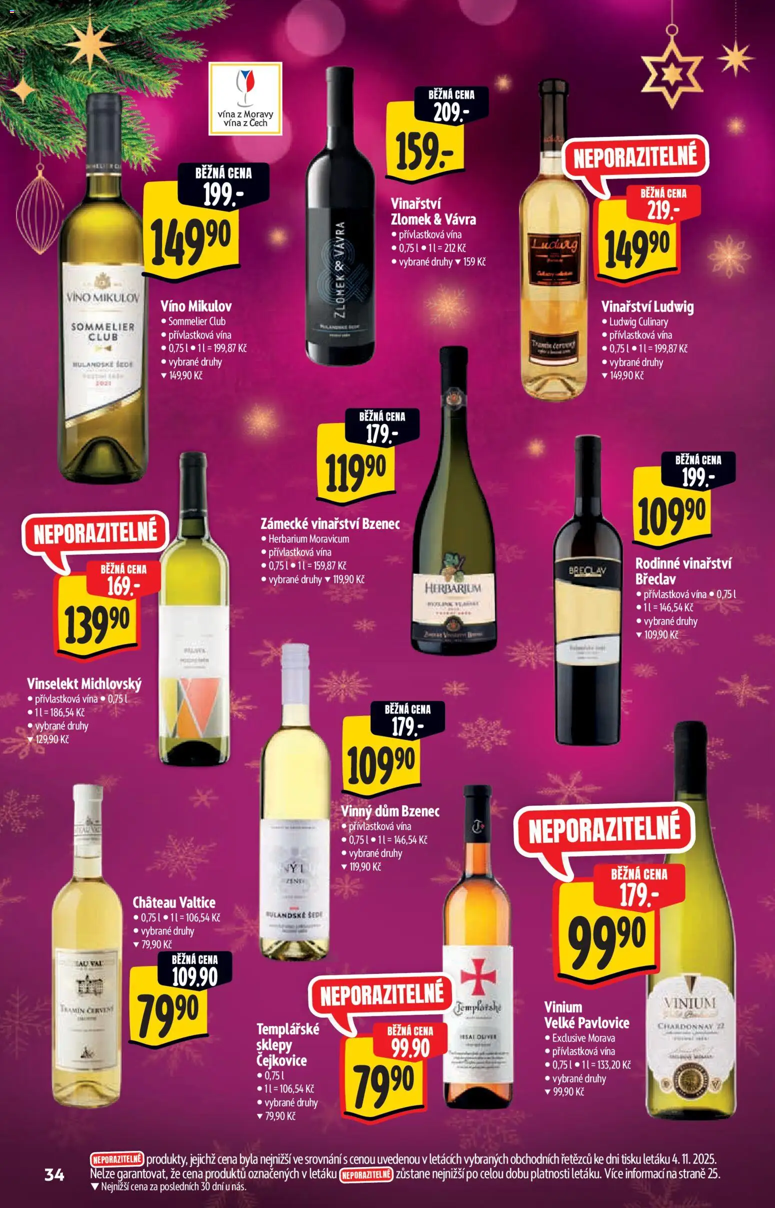 Albert katalog - Supermarket od 12.11.2025 | Strana: 34 | Produkty: Vál, Víno