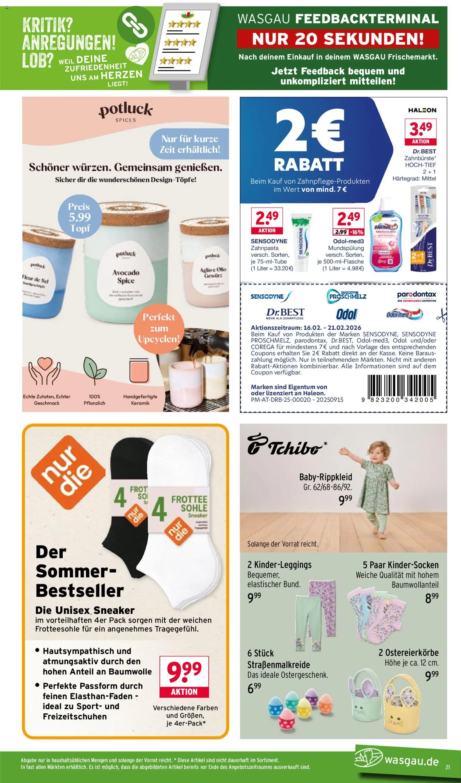 Wasgau Prospekt 	 – gültig ab 16.02.2026 | Seite: 21