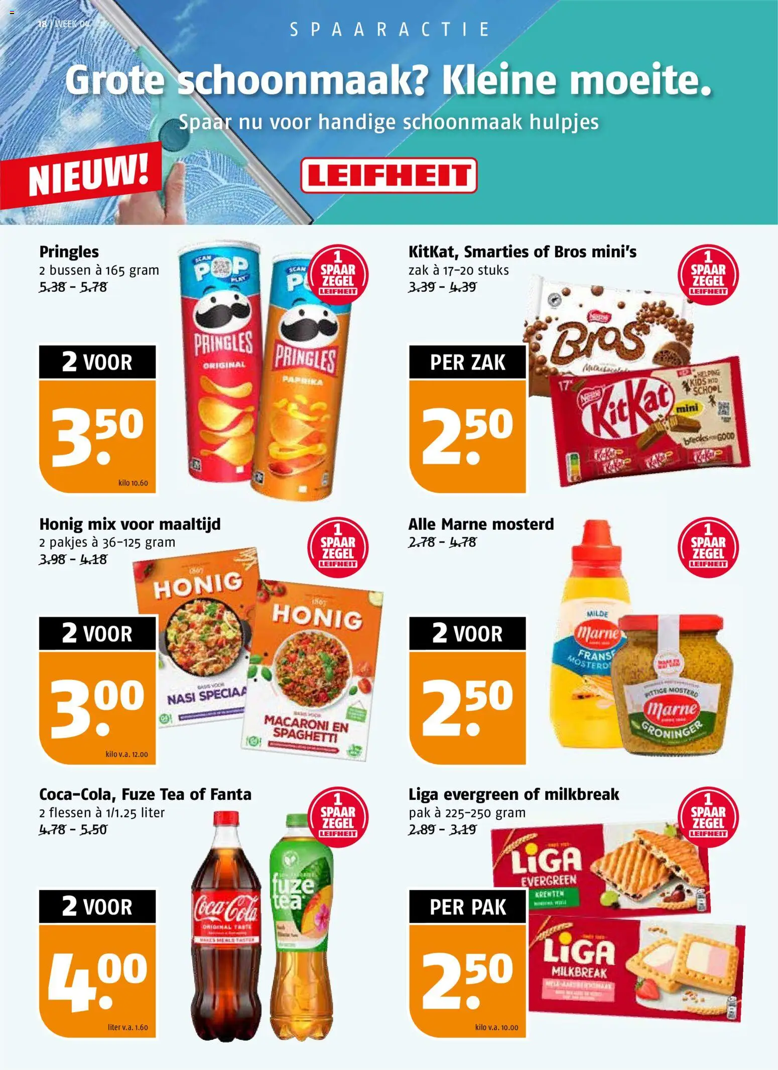 {H1} | Pagina: 18 | Producten: Fanta, Macaroni, Kész piskótalap, Pringles