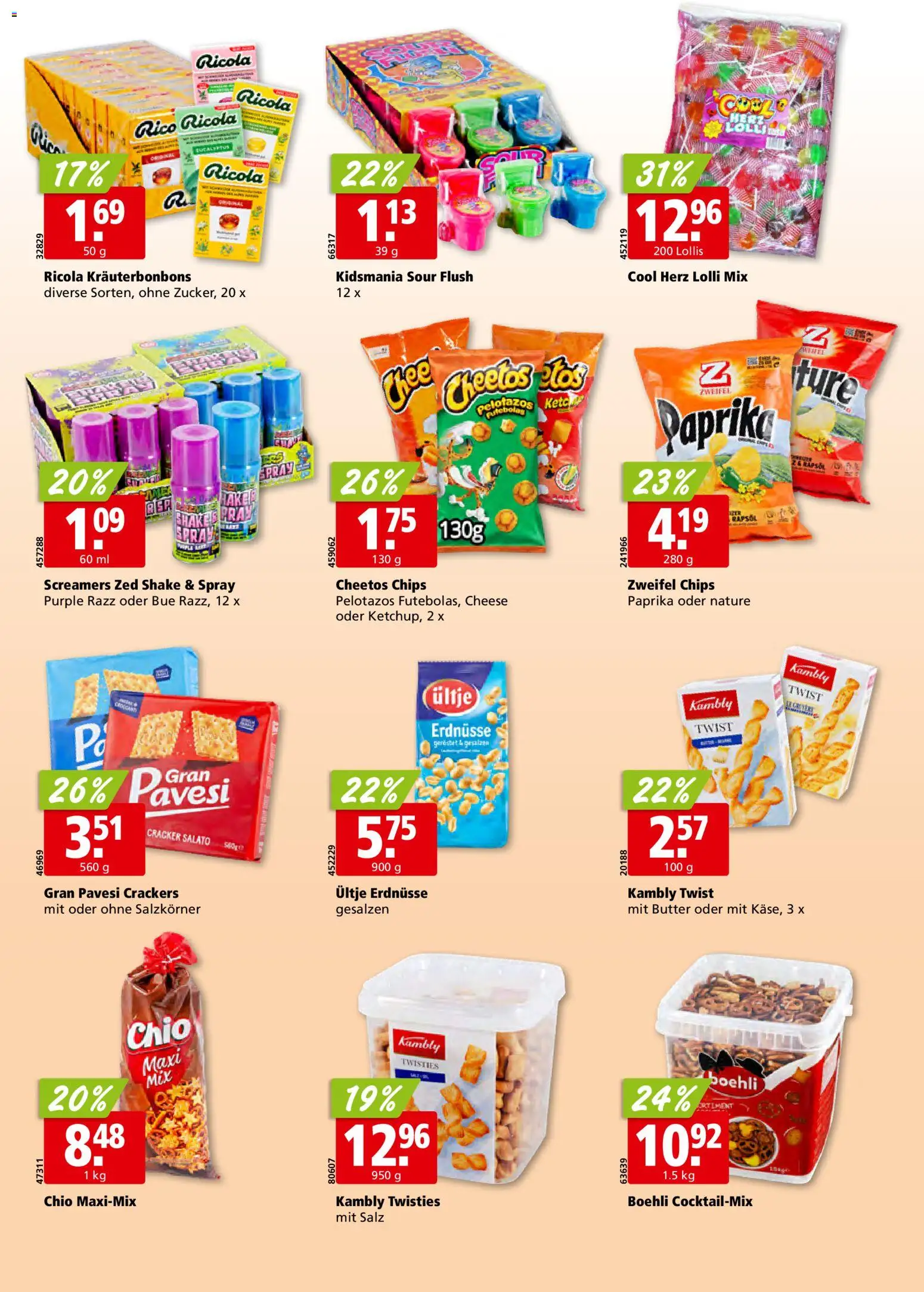Aligro Aktionen Schlieren, Gossau SG, Frauenfeld, Rapperswil-Jona, Sargans, Bern, Brüttisellen, Pratteln, Emmen, Spreitenbach – gültig ab 19.01.2026 | Seite: 20 | Produkte: Erdnüsse, Rapsöl, Chips, Salz