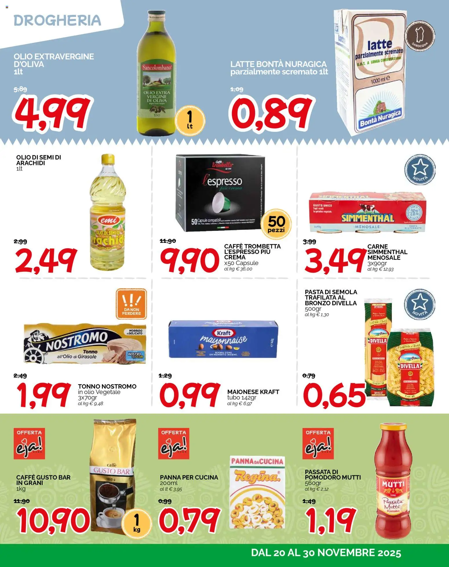 Volantino HarDis del 20.11.2025 | Pagina: 11 | Prodotti: Panna, Latte, Pasta, Mutti