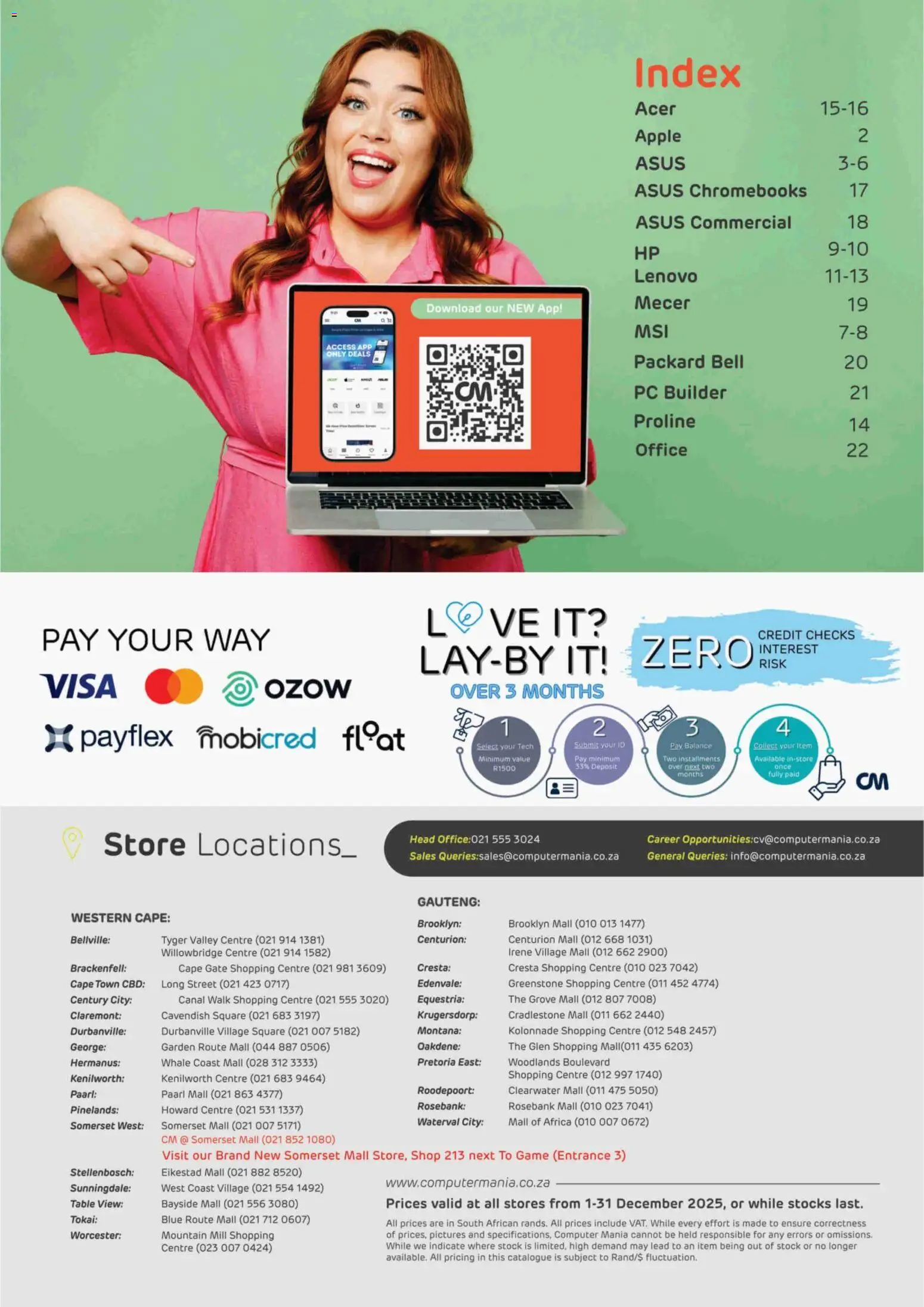 New Computer Mania catalogue – valid from 01.12.2025 | Page: 2 | Products: PC, Computer, Gate, Stock