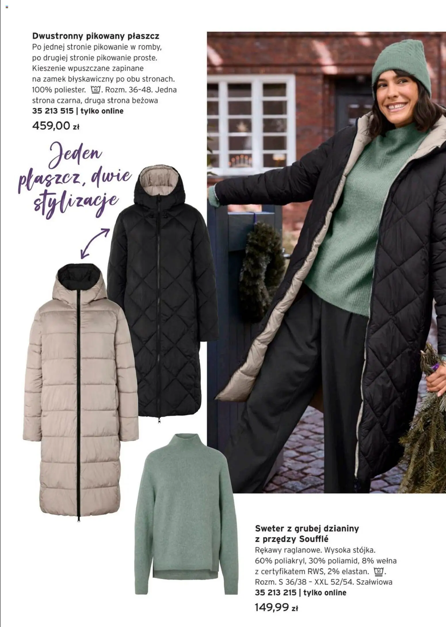 Tchibo promocje od 18.11.2025 | Strona: 4 | Produkty: Sweter, Płaszcz