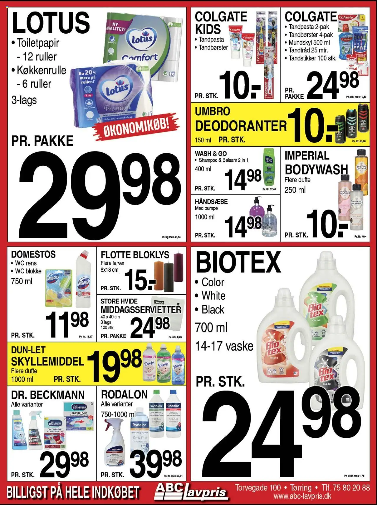 Abc Lavpris tilbudsavis – gyldig fra 08.10.2025 | Side: 7 | Produkter: Shampoo, Balsam, Tandpasta, Skyllemiddel