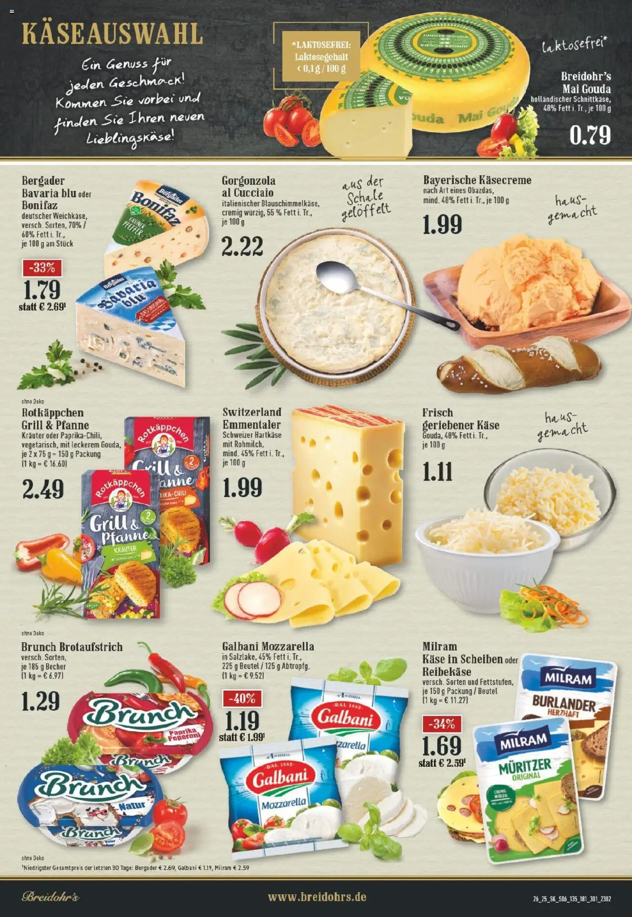 Edeka prospekt Hilden	 - gültig ab dem 22.06.2025 | Seite: 6 | Produkte: Mozzarella, Gouda, Pfeffer, Reibekase