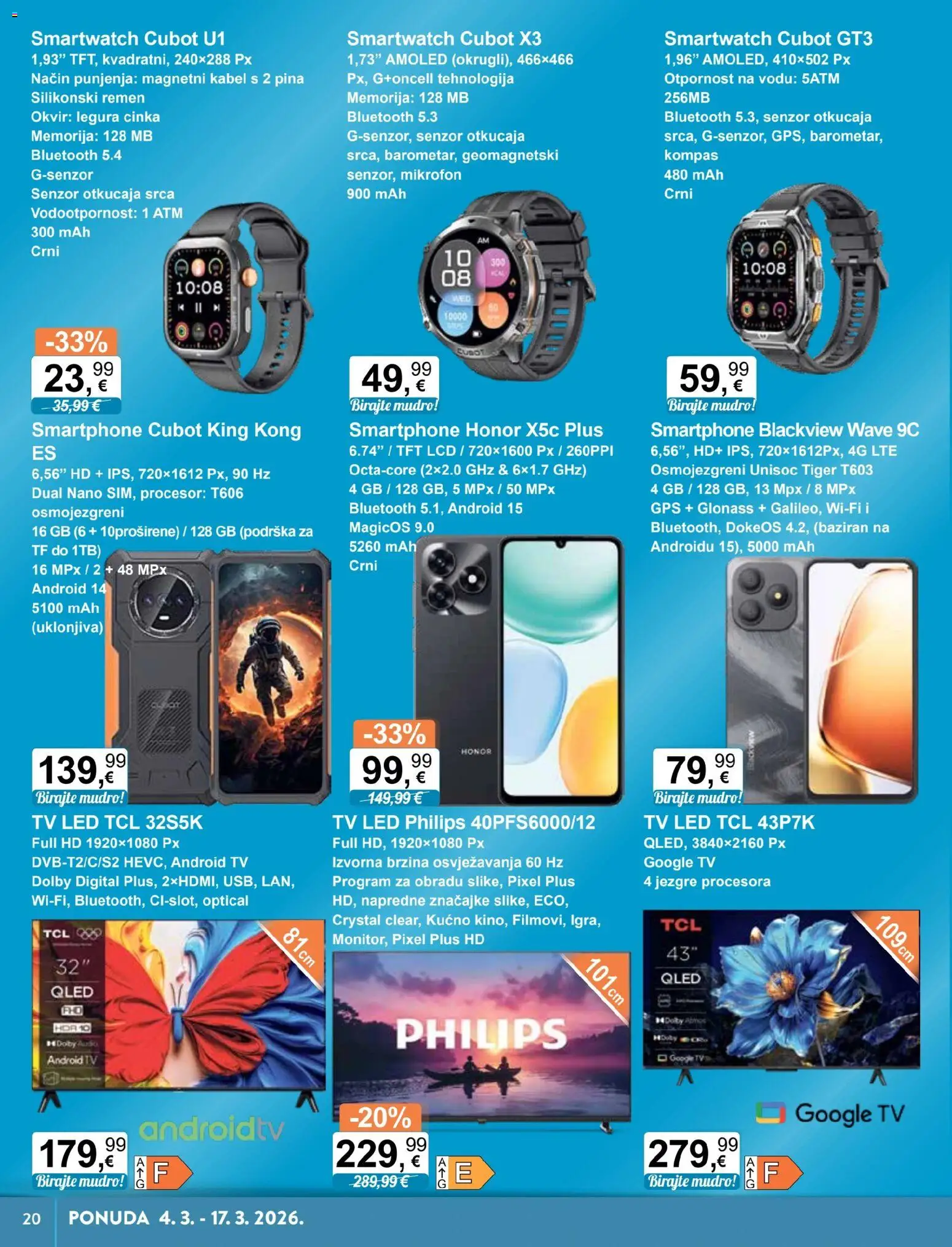 KTC katalog | vrijedi od 04.03.2026 | Stranica: 15 | Proizvodi: Smartwatch, Smartphone, Tv, Mikrofon