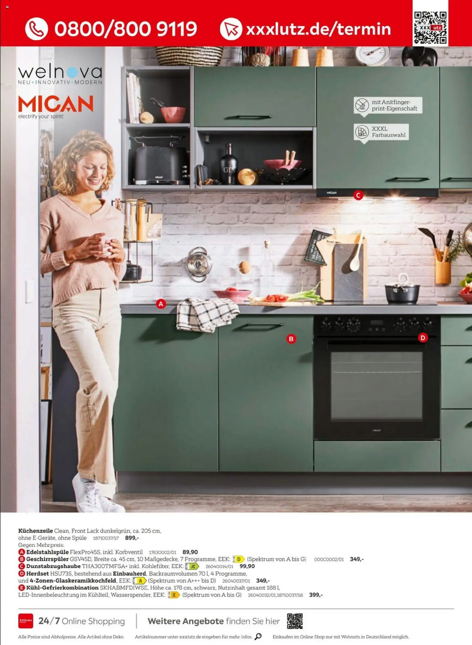 XXXL Lutz - Küchentesterinnen und -tester gesucht – gültig ab 20.12.2025 | Seite: 12 | Produkte: Geschirrspüler, Küchenzeile, Kühlgefrierkombination