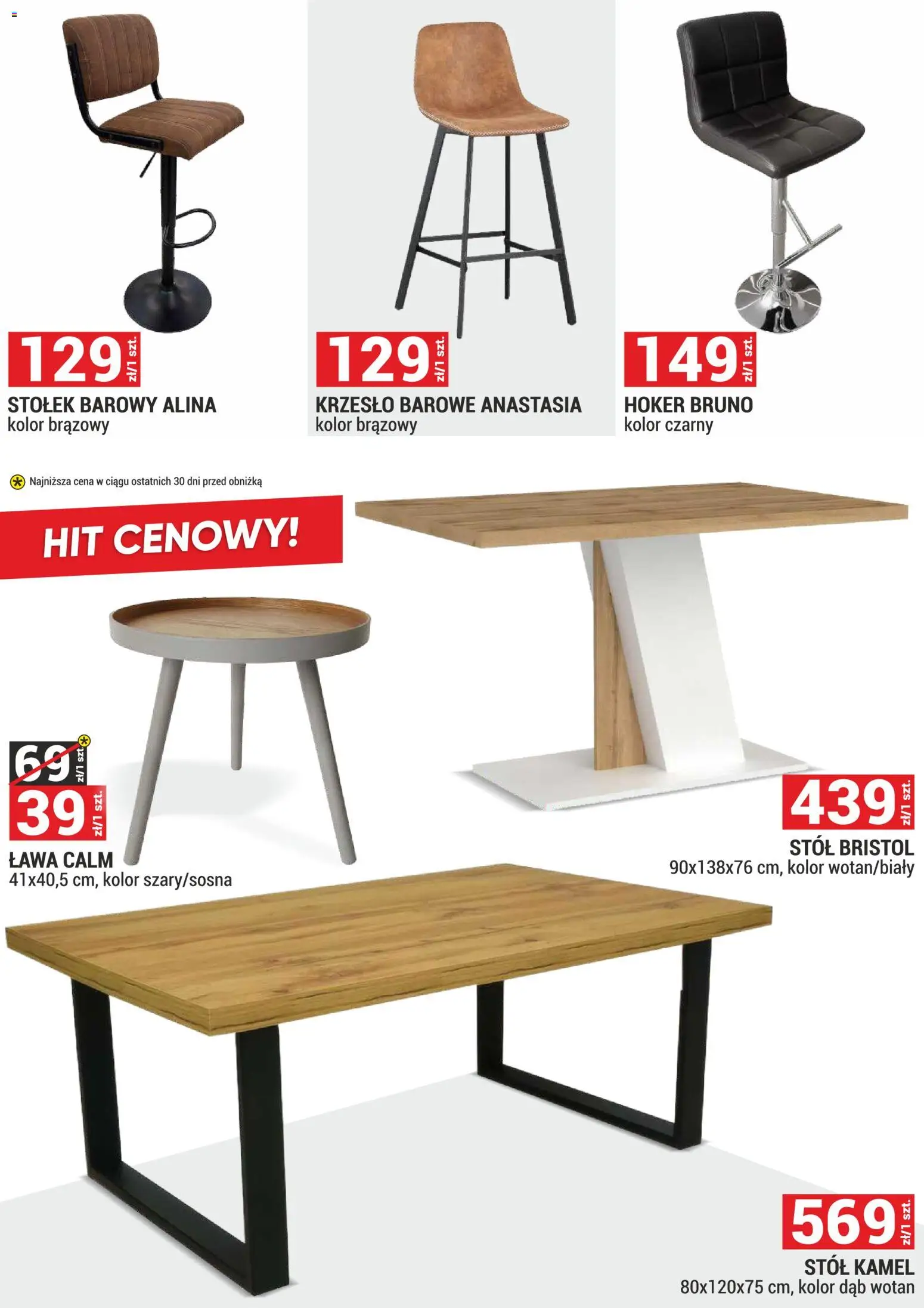 Merkury Market Gazetka - Meble, Wypoczynki, Materace od 02.01.2026 | Strona: 9 | Produkty: Stół, Krzesło