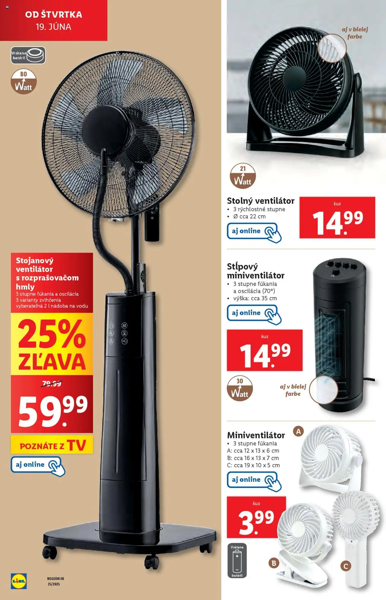 Lidl leták │ platný od 16.06.2025 | Strana: 72 | Produkty: Tv, Ventilátor