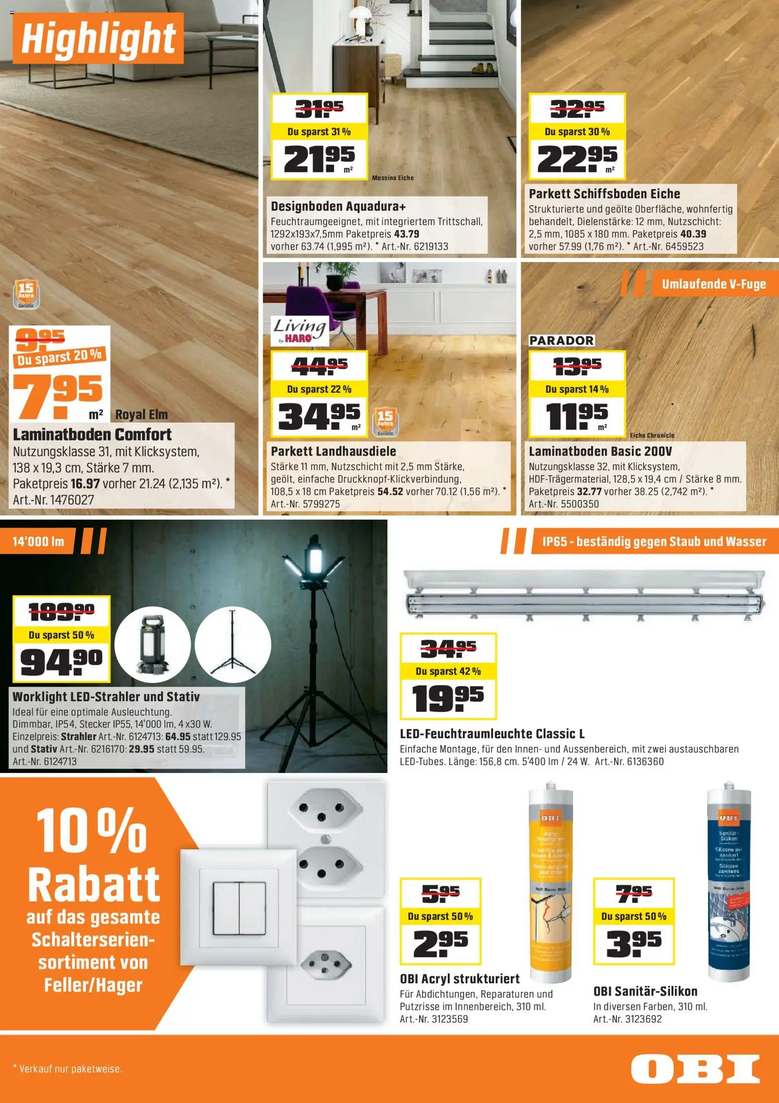 OBI - BIBERSTARKE Angebote bei OBI. – gültig ab 14.02.2026 | Seite: 3 | Produkte: Wasser, Stativ