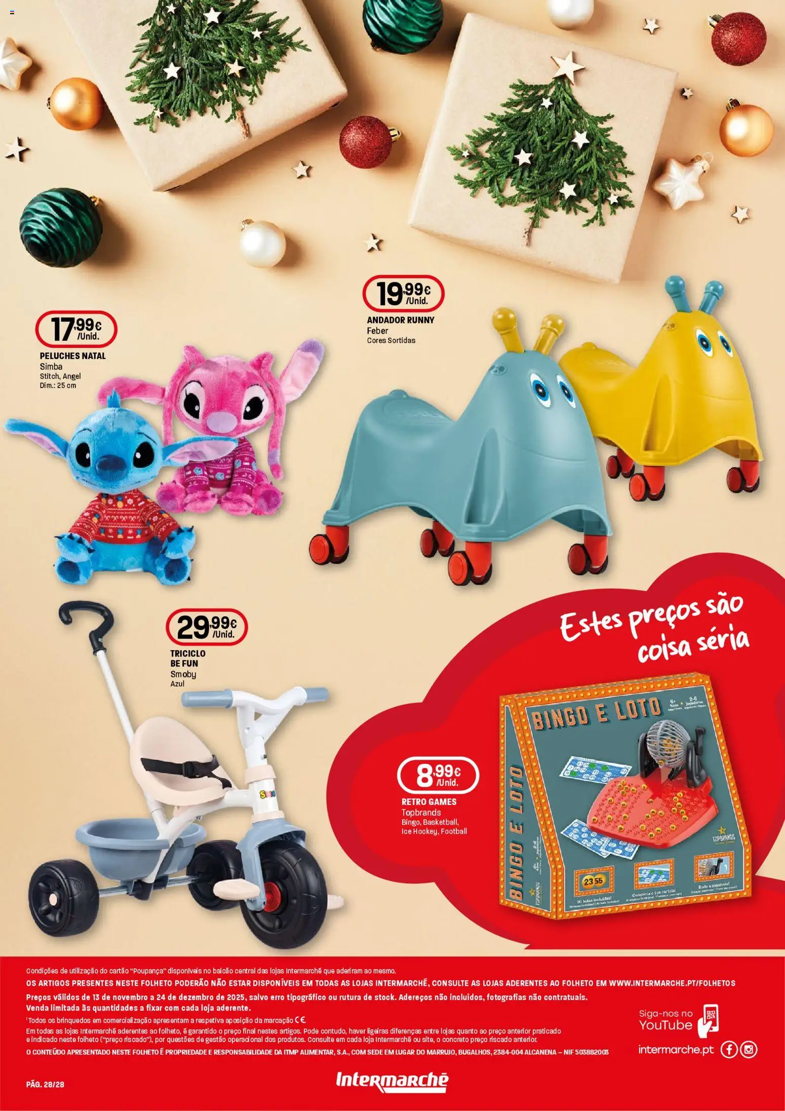 Intermarché - Brinquedos Super │ válido de 13.11.2025 | Página: 28 | Produtos: Peluches