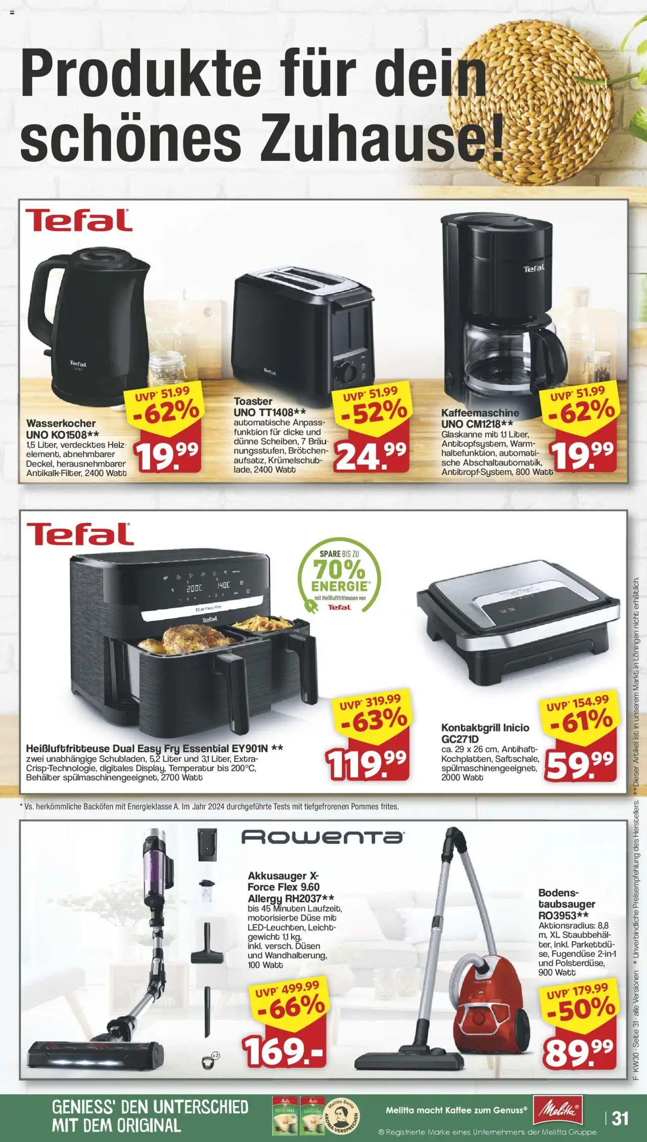 Famila Nordwest Prospekt 	 - gültig ab dem 21.07.2025 | Seite: 38 | Produkte: Melitta, Gewicht, Kaffeemaschine, Toaster