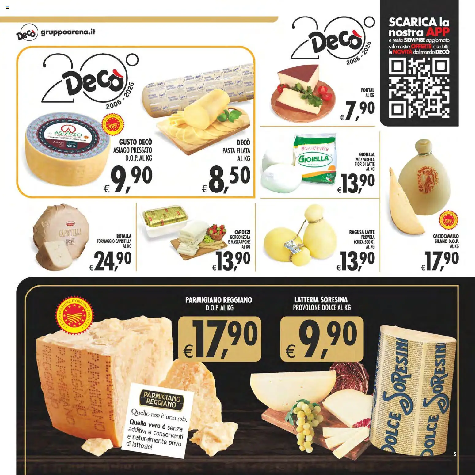 Volantino Decò del 17.03.2026 | Pagina: 5 | Prodotti: Provolone, Pasta, Provola, Mascarpone