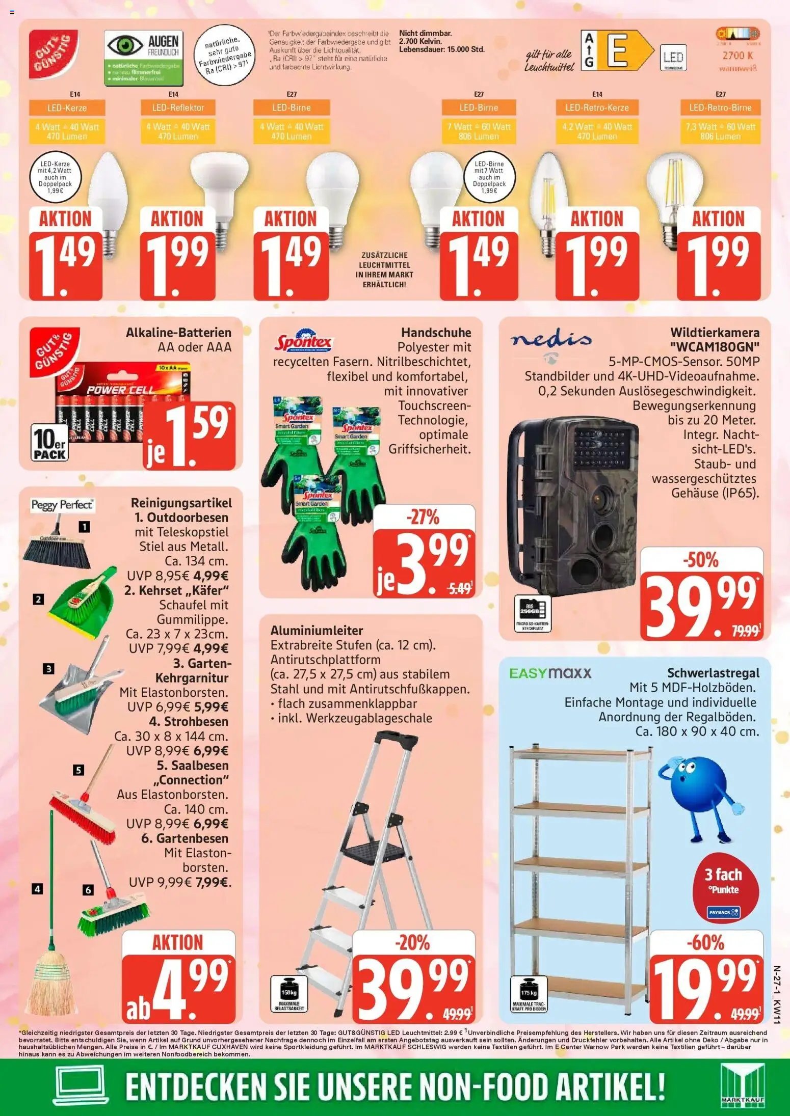 Marktkauf Prospekt Cuxhaven – gültig ab 09.03.2026 | Seite: 27 | Produkte: Schwerlastregal, Handschuhe