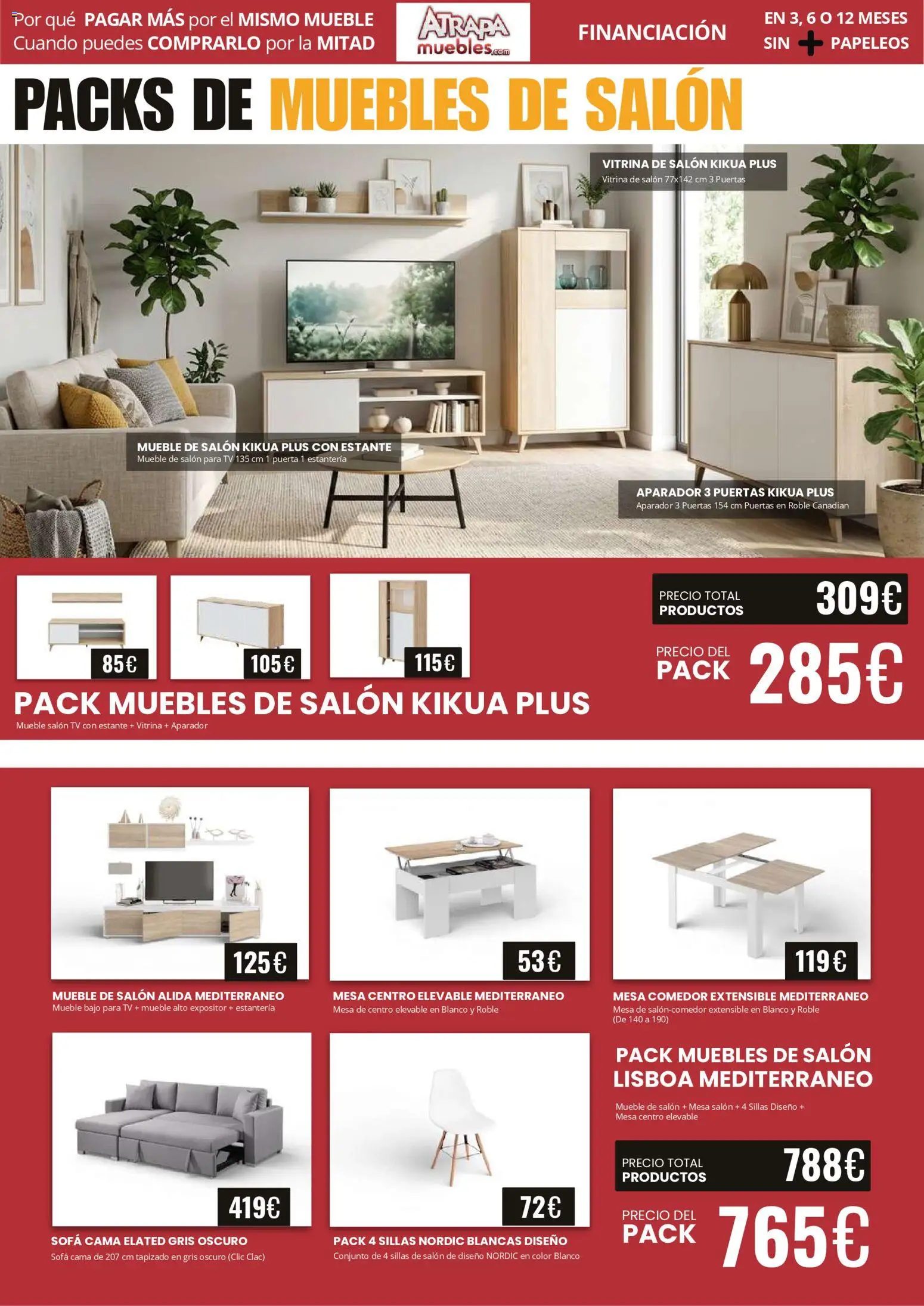 Atrapa Muebles folleto │ válido desde el 01.04.2026 | Página: 5 | Productos: Cama, Sofá, Estante, Mesa