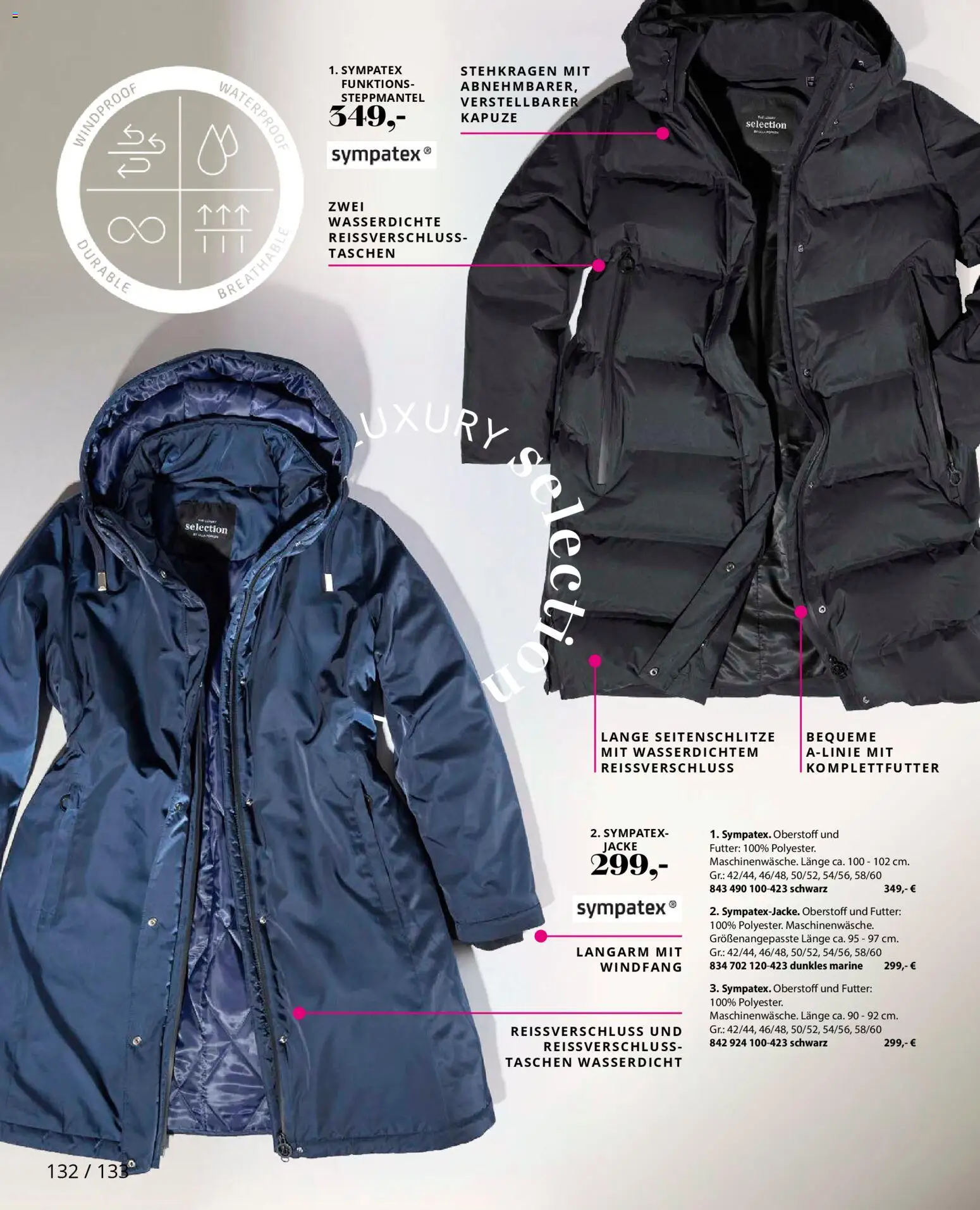 Ulla Popken Prospekt 	 – gültig ab 01.11.2025 | Seite: 132 | Produkte: Steppmantel, Jacke