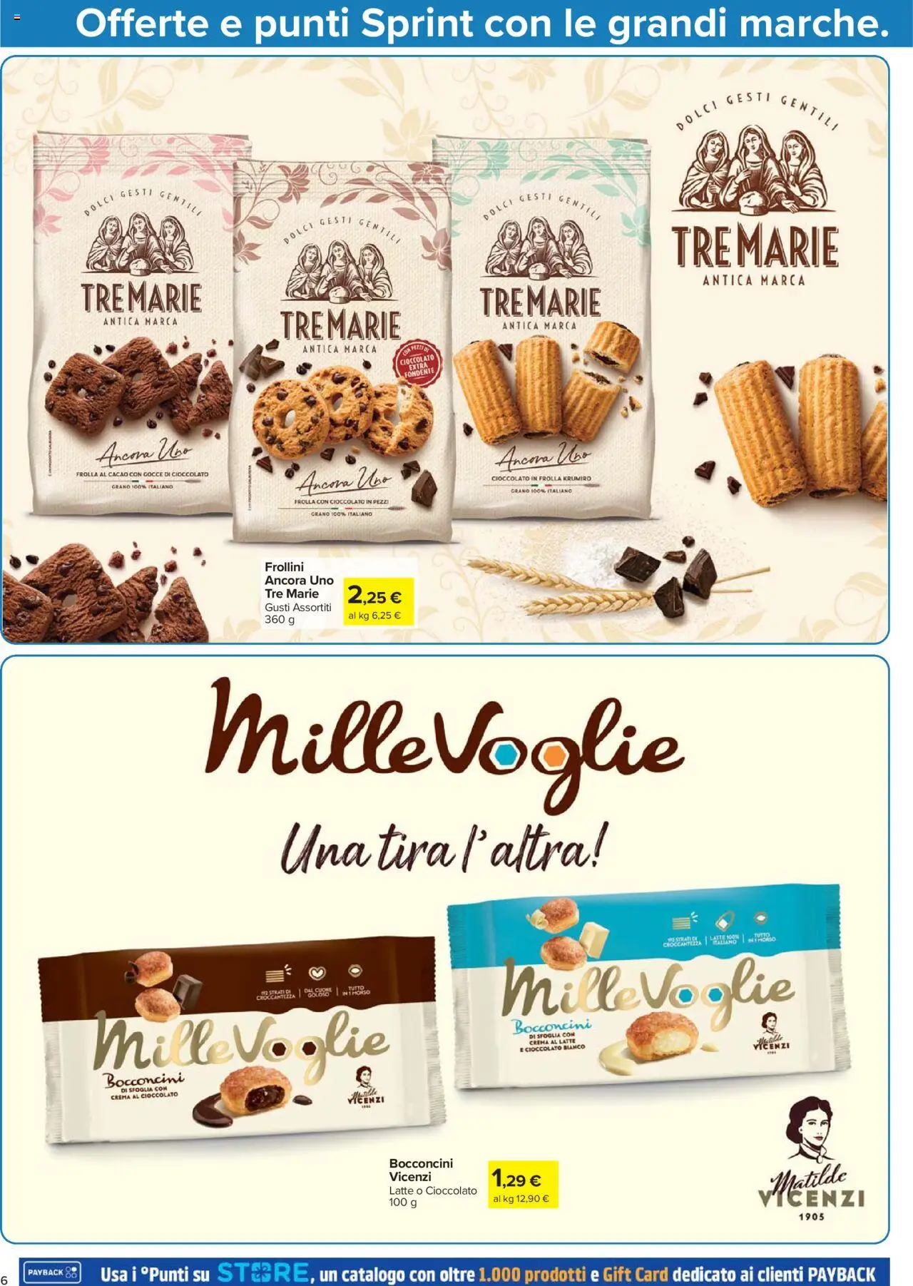 Volantino Carrefour del 07.08.2025 | Pagina: 6 | Prodotti: Crema, Cioccolato, Latte, Frollini