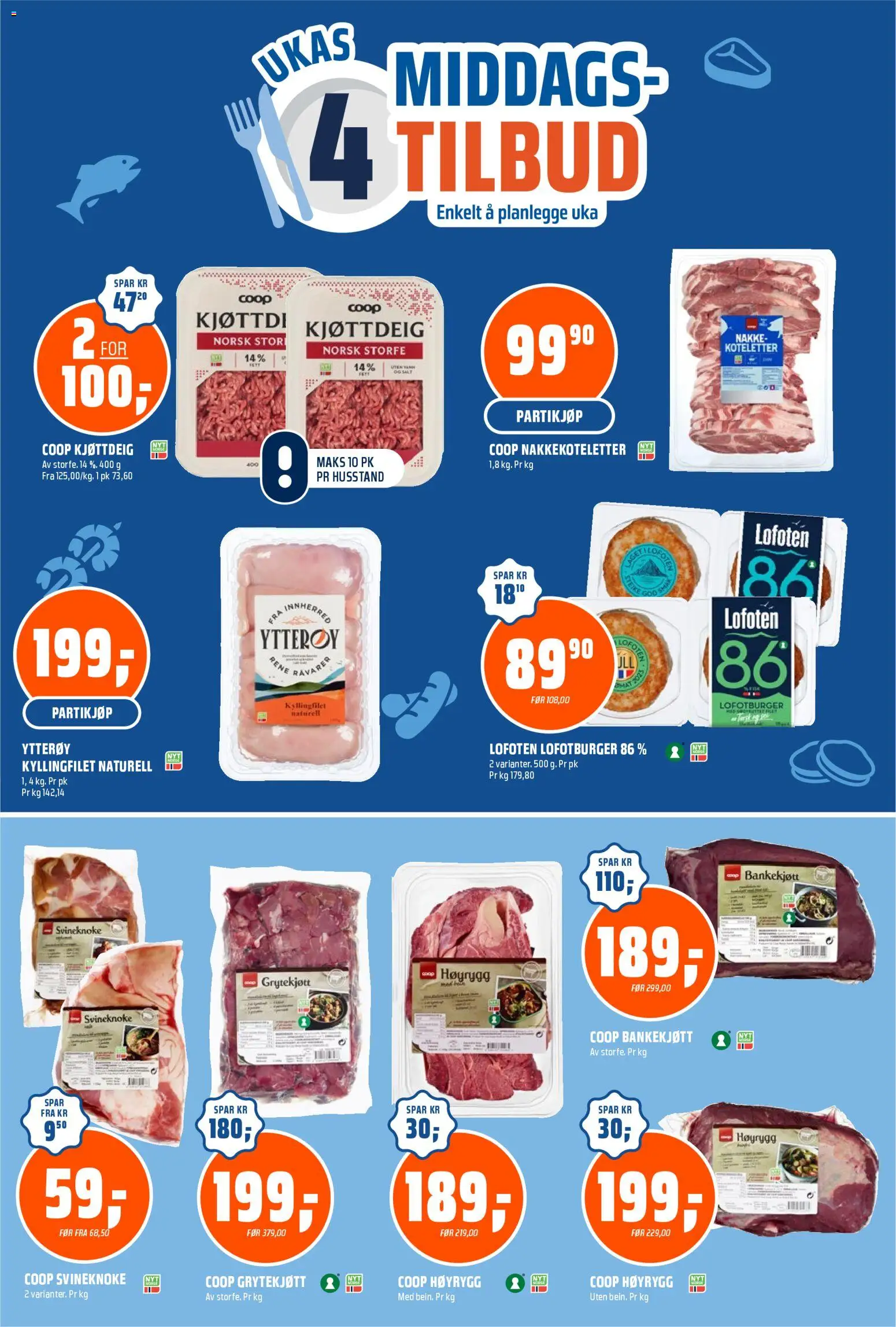 {H1} | Side: 6 | Produkter: Kjøttdeig, Суміш дитяча