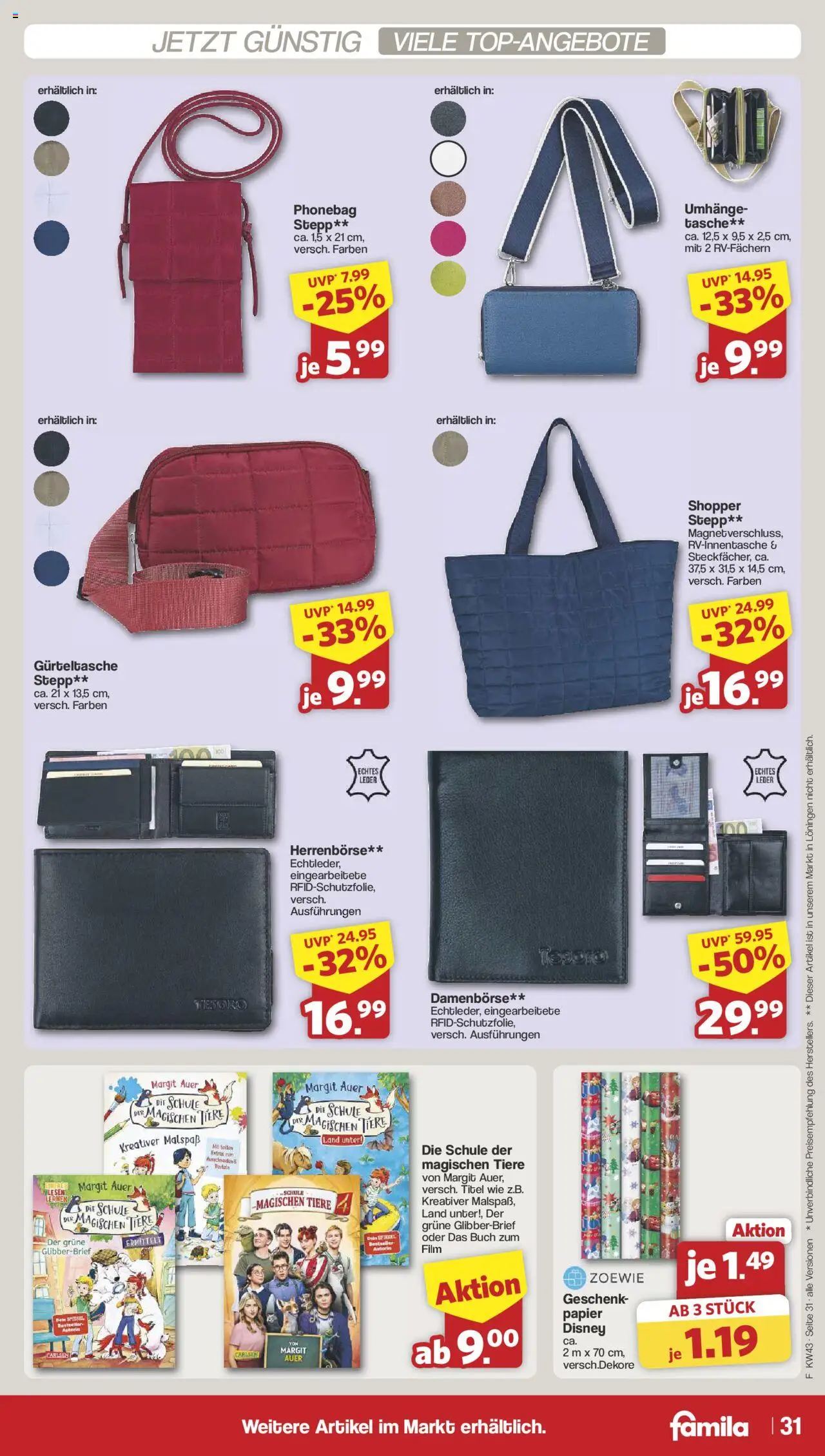 Famila Nordwest Prospekt 	 – gültig ab 20.10.2025 | Seite: 36 | Produkte: Tasche