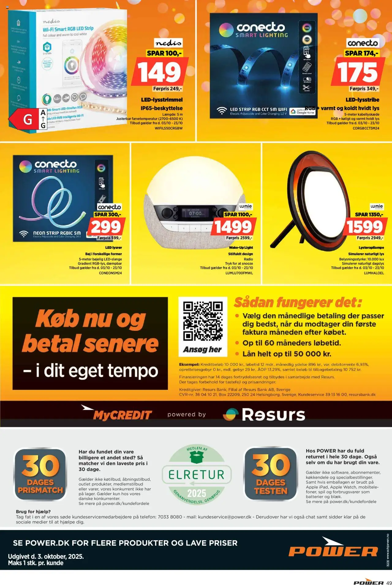 Power tilbudsavis – gyldig fra 03.10.2025 | Side: 49 | Produkter: Batterier, Telefon, Radio, Søm