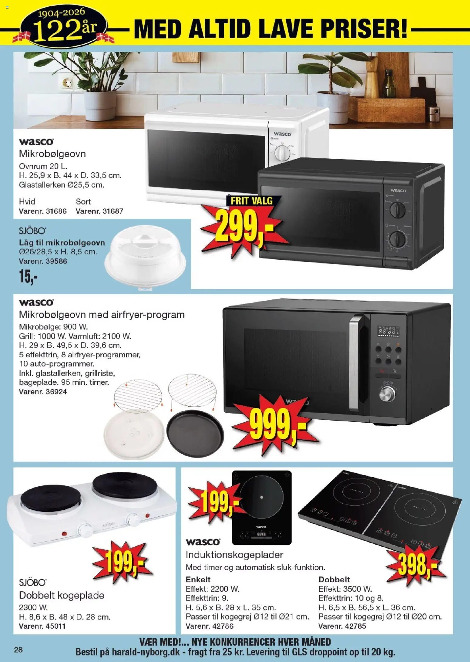 Harald Nyborg tilbudsavis – gyldig fra 05.03.2026 | Side: 30 | Produkter: Mikrobølgeovn, Grill, Kogeplade