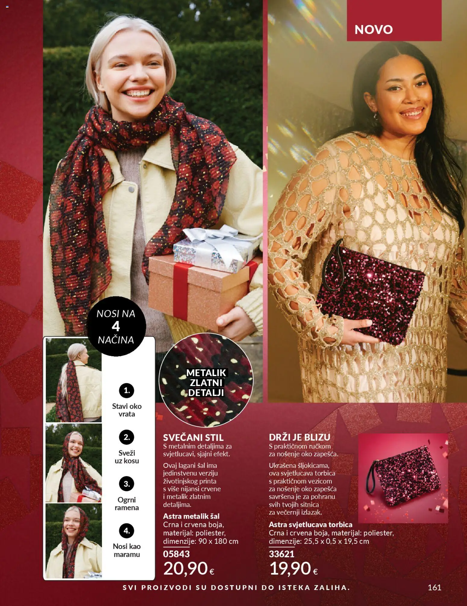 Avon katalog | vrijedi od 01.12.2025 | Stranica: 165 | Proizvodi: Vrata, Torbica, Šal