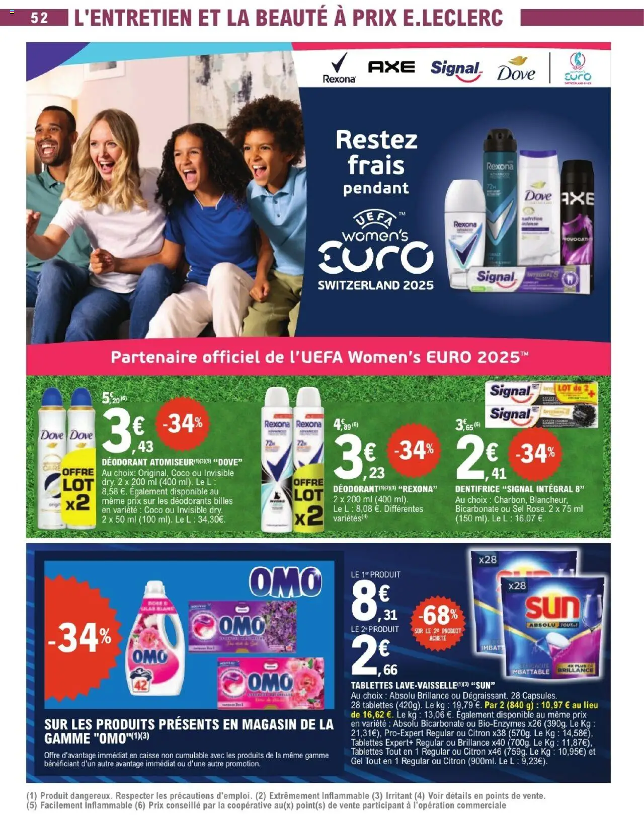  | Page: 52 | Produits: Déodorant, Sel, Dentifrice, Détergent