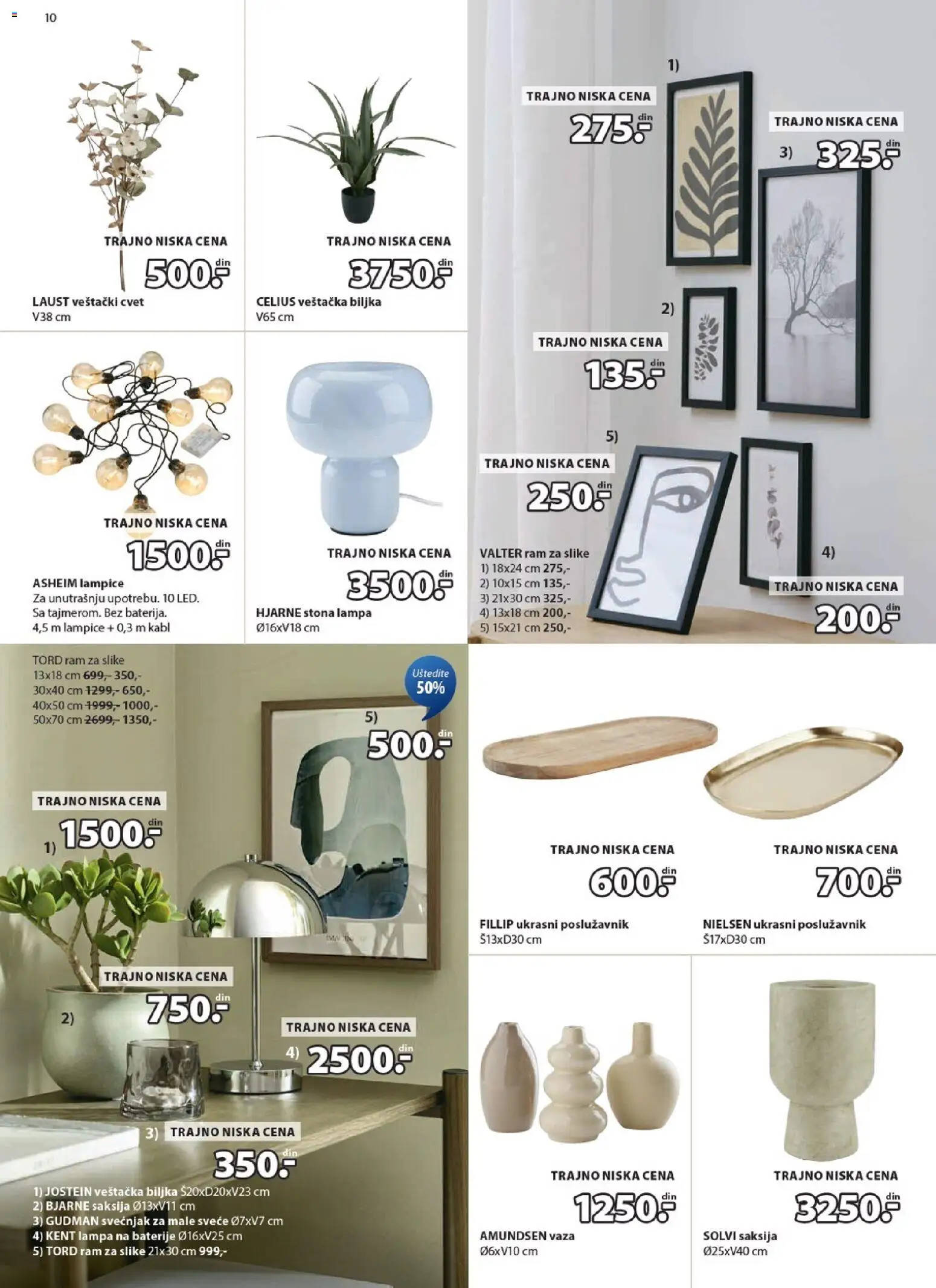 Jysk katalog - važi od 14.01.2026 | Strana: 10 | Proizvode: Lampice, Saksija, Ram za slike, Baterije