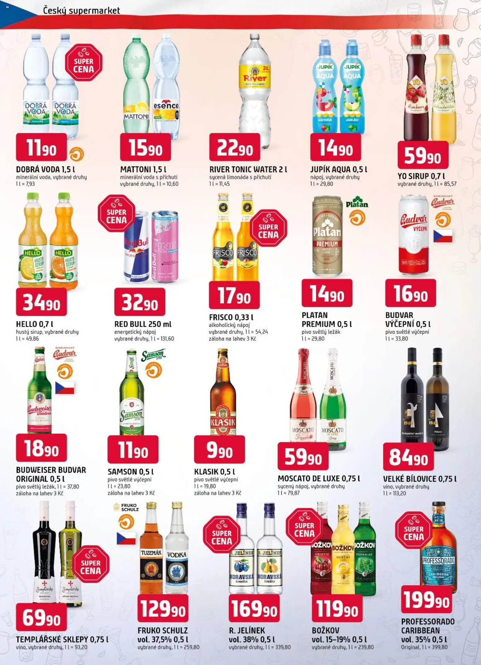 Trefa leták od 22.04.2026 | Strana: 10 | Produkty: Frisco, Energetický nápoj, Moscato De luxe, Jelínek