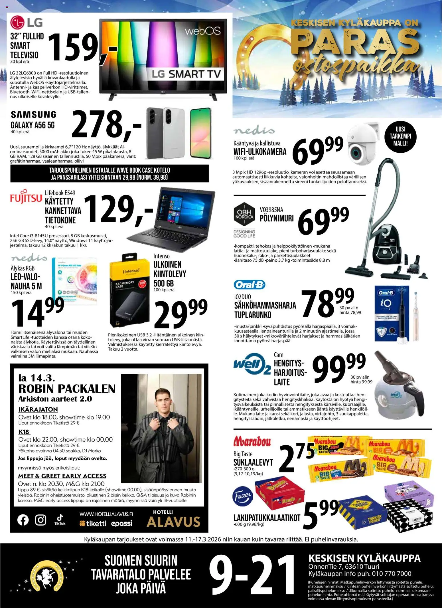 Tuuri tarjoukset – voimassa 11.03.2026 alkaen | Sivu: 1 | Tuotteet: USB, Kansi, Tietokone, TV