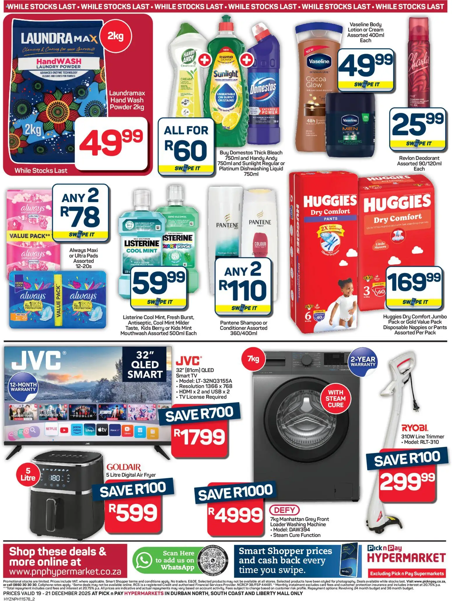 New Pick n Pay catalogue – valid from 19.12.2025 | Page: 2 | Products: USB, Powder, Cream, Deodorant