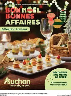 Auchan - Bon Noël et Bonnes Affaires : Sélection traiteur - Voorbeeld van een folder van Auchan, geldig van 25.11.2025