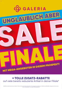 Galeria Karstadt Kaufhof Prospekt 	 gültig ab dem 20.08.2025