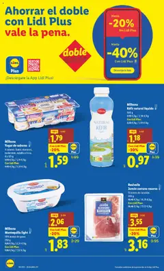 Vista previa Milbona Yogur de sabores, 4 sabores: frutos silvestres, melocotón, vainilla o fresa. 8 x 125 g válido desde el 27.10.2025 | Página: 8