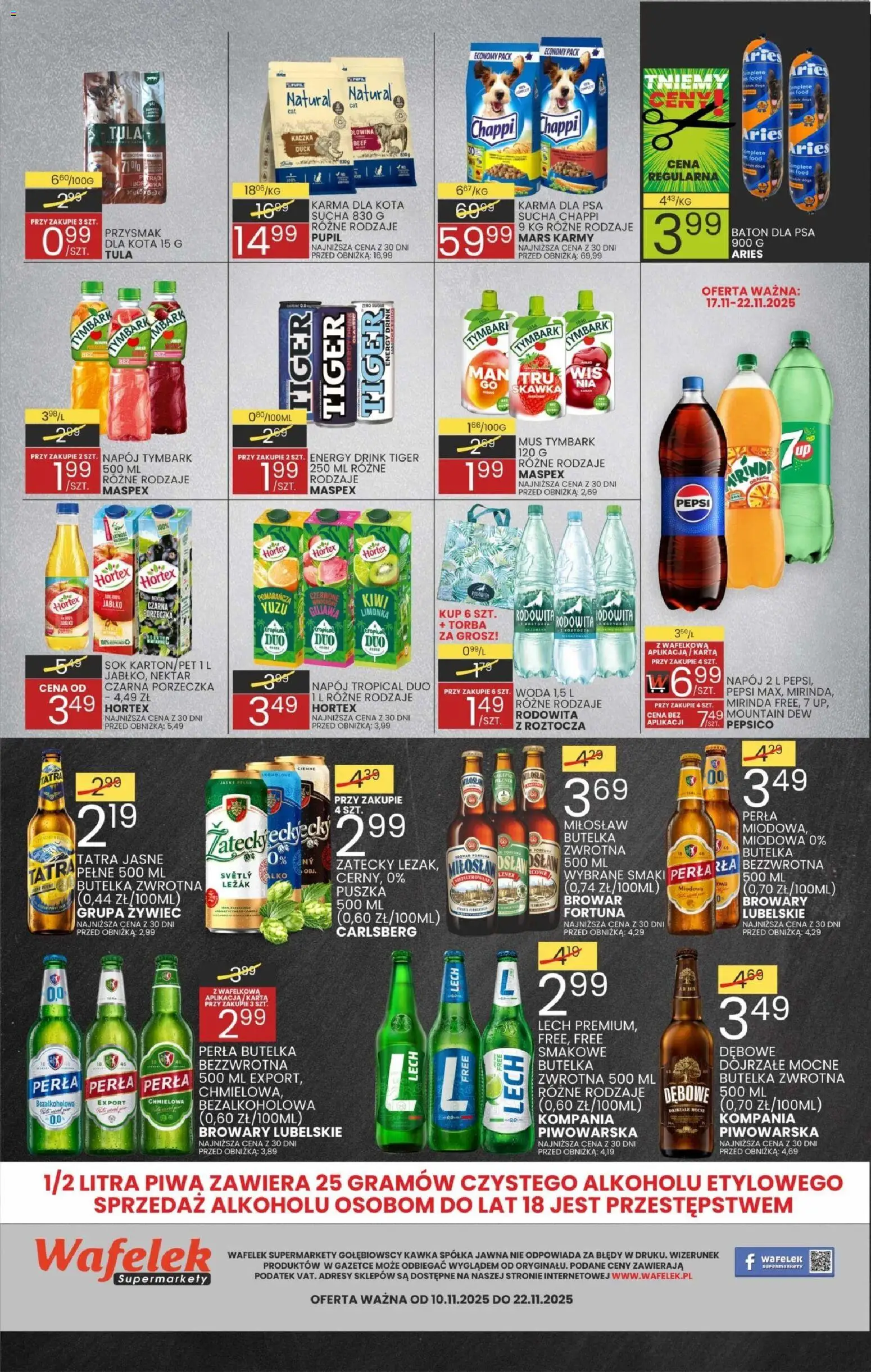 Wafelek Gazetka od 10.11.2025 | Strona: 8 | Produkty: Limonka, Kaczka, Pepsi, Sok