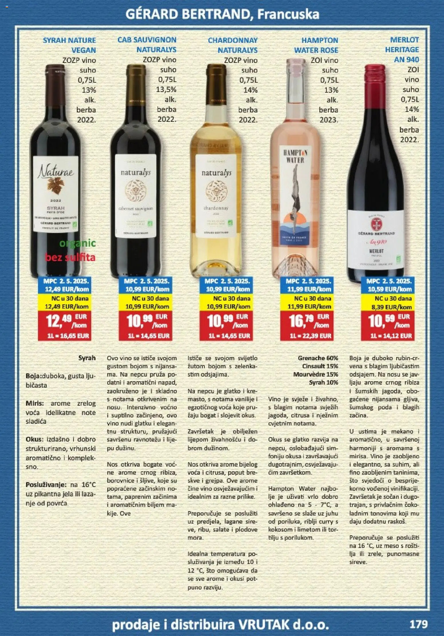 Vrutak katalog | vrijedi od 01.11.2025 | Stranica: 179 | Proizvodi: Miris, Meso, Vino, Borovnice
